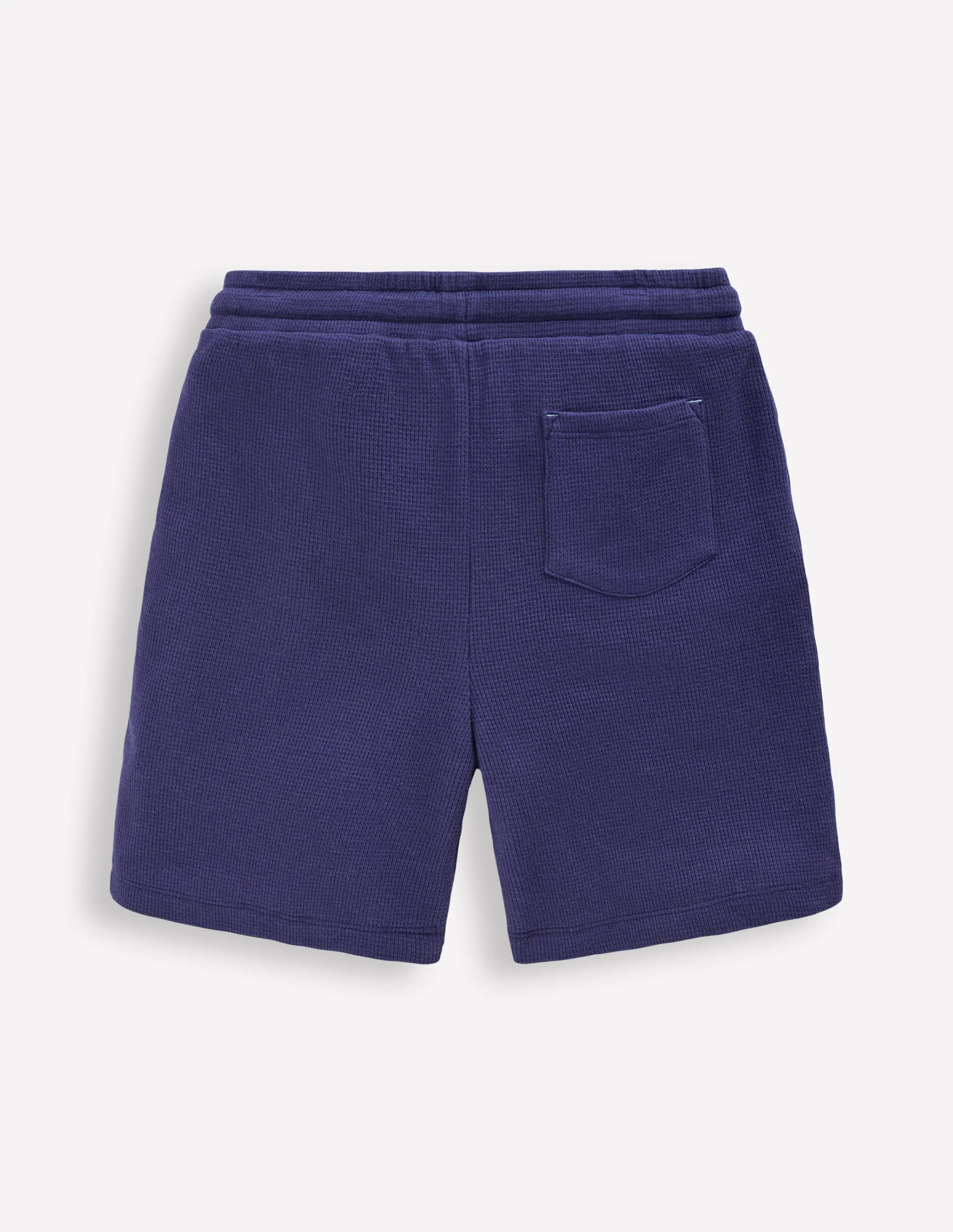 Shorts aus Waffel-Mix-Marineblau - Image 2
