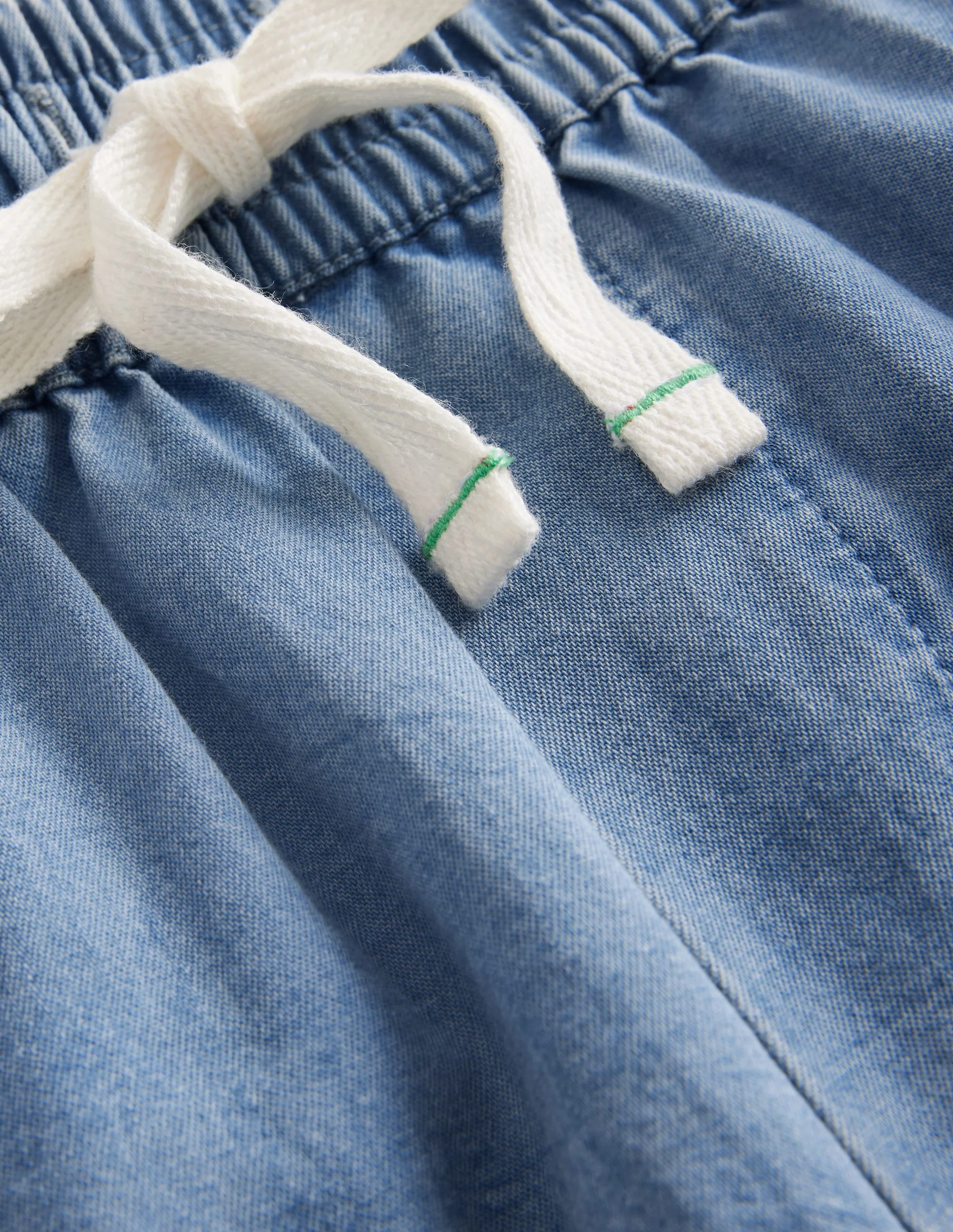 Shorts mit Taschen-Helle Waschung Chambray - Image 3