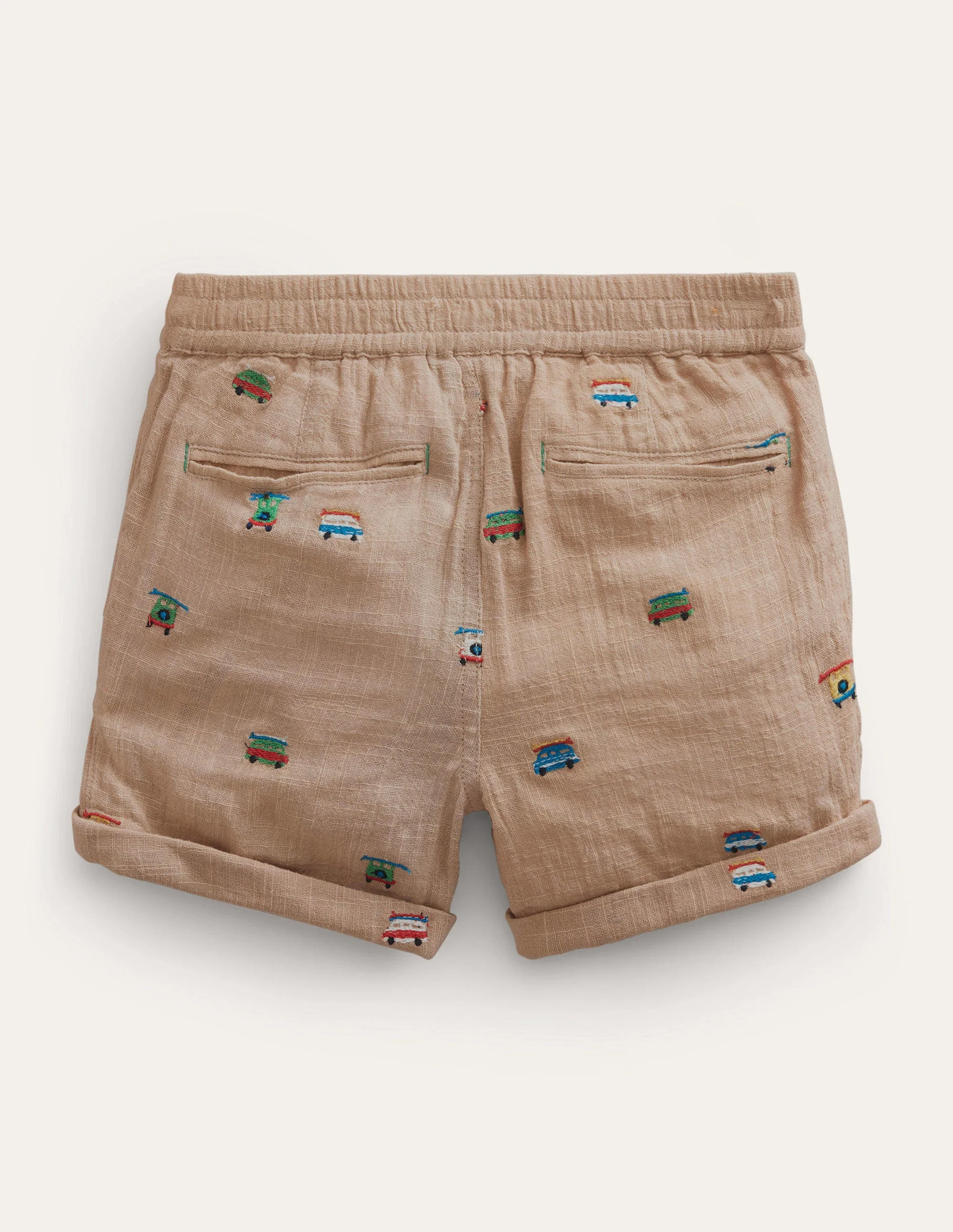 Smarte Shorts zum Hochkrempeln-Camper-Stickerei - Image 2