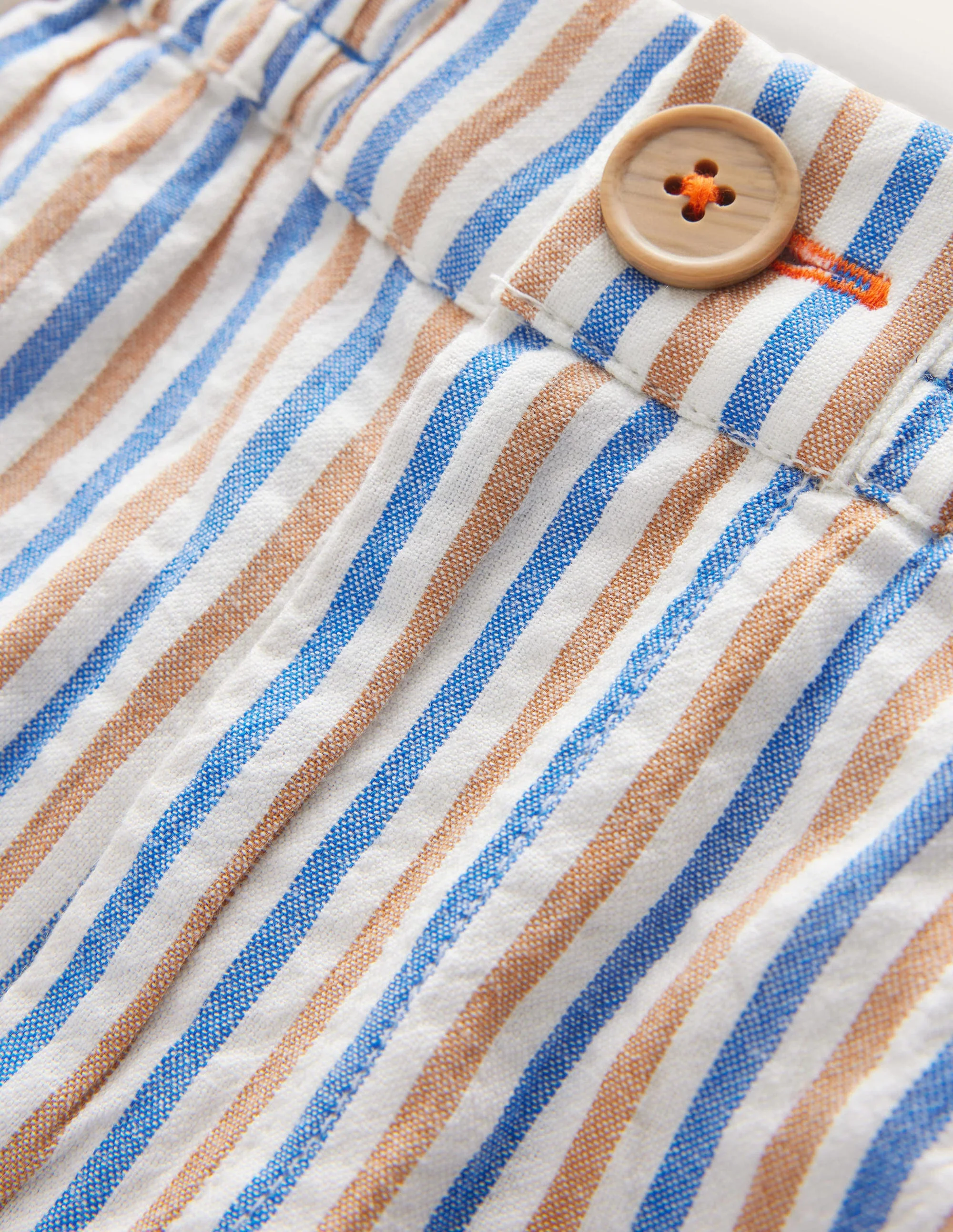 Smarte Shorts zum Hochkrempeln-Karibikblau/Erdhörnchenbraun - Image 3