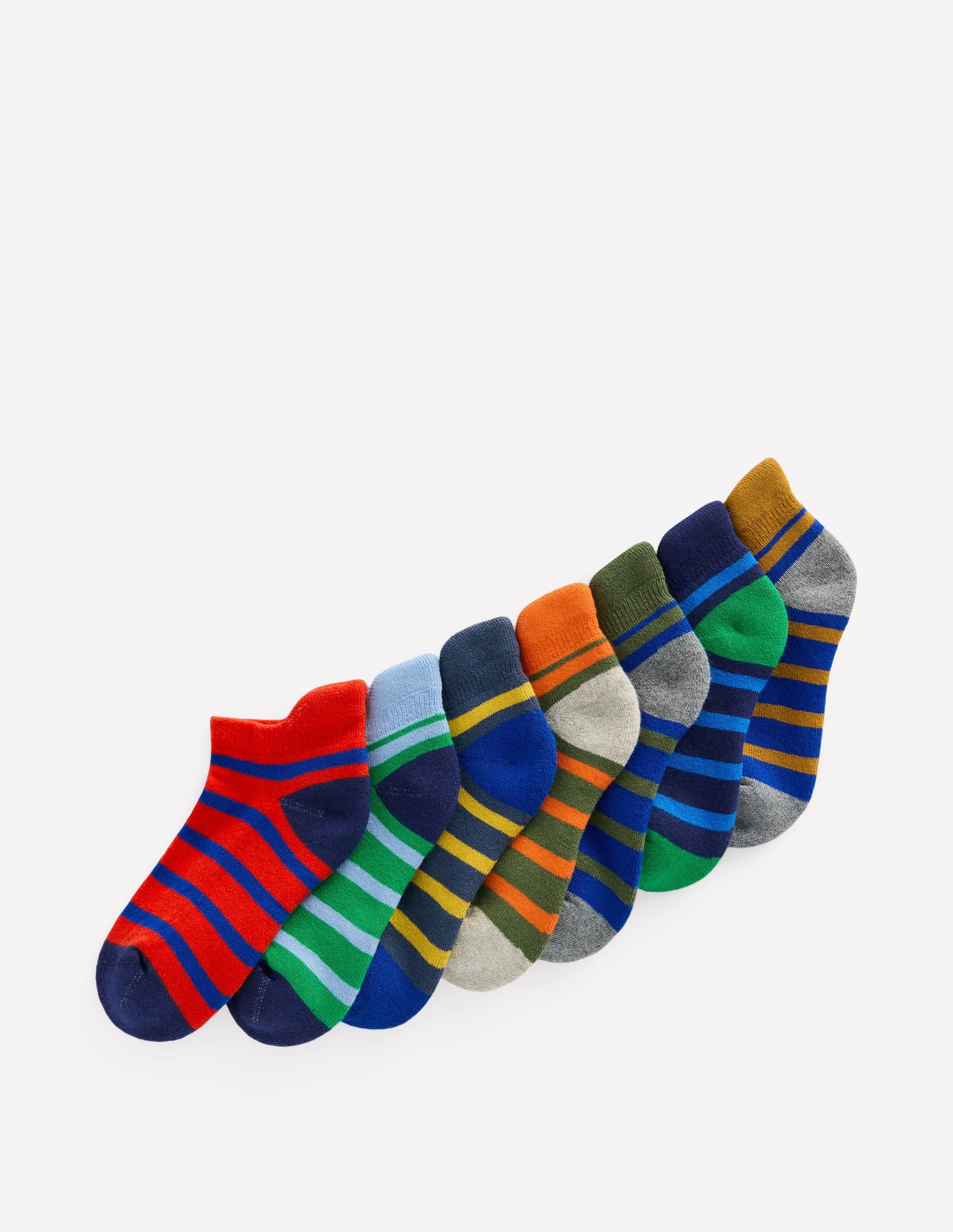 Sneakersocken im 7er-Pack-Bunt Bretonstreifen