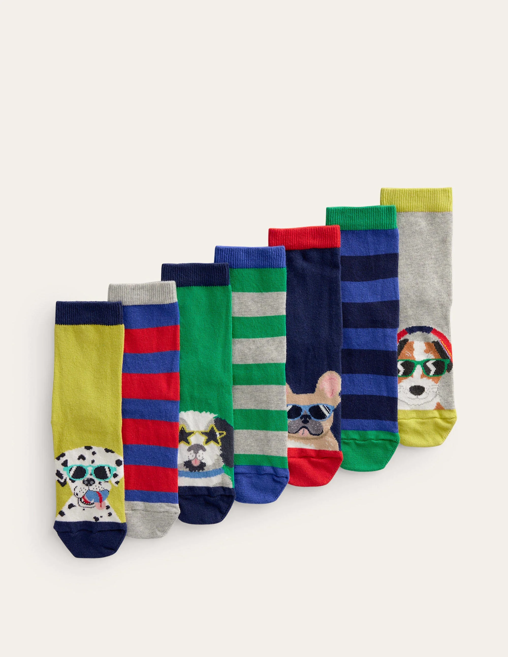 Socken im 5er-Pack-Bunt Hunde