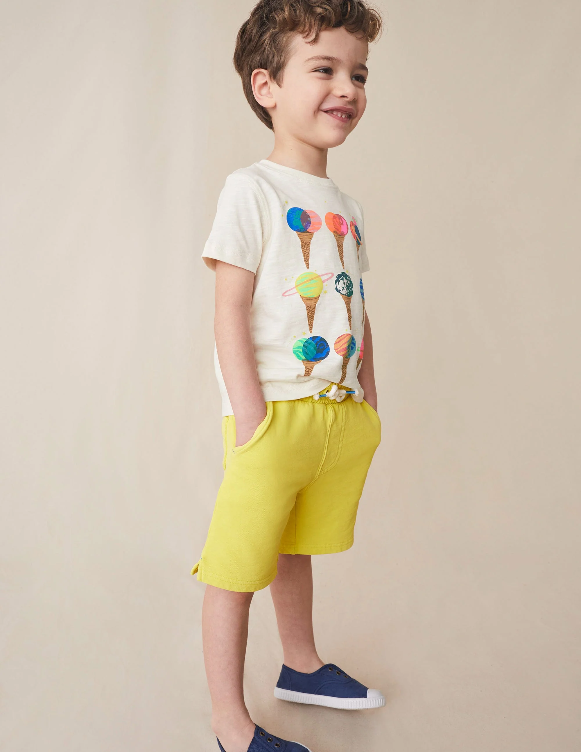 Stückgefärbte Shorts-Stachelbeerengelb - Image 4