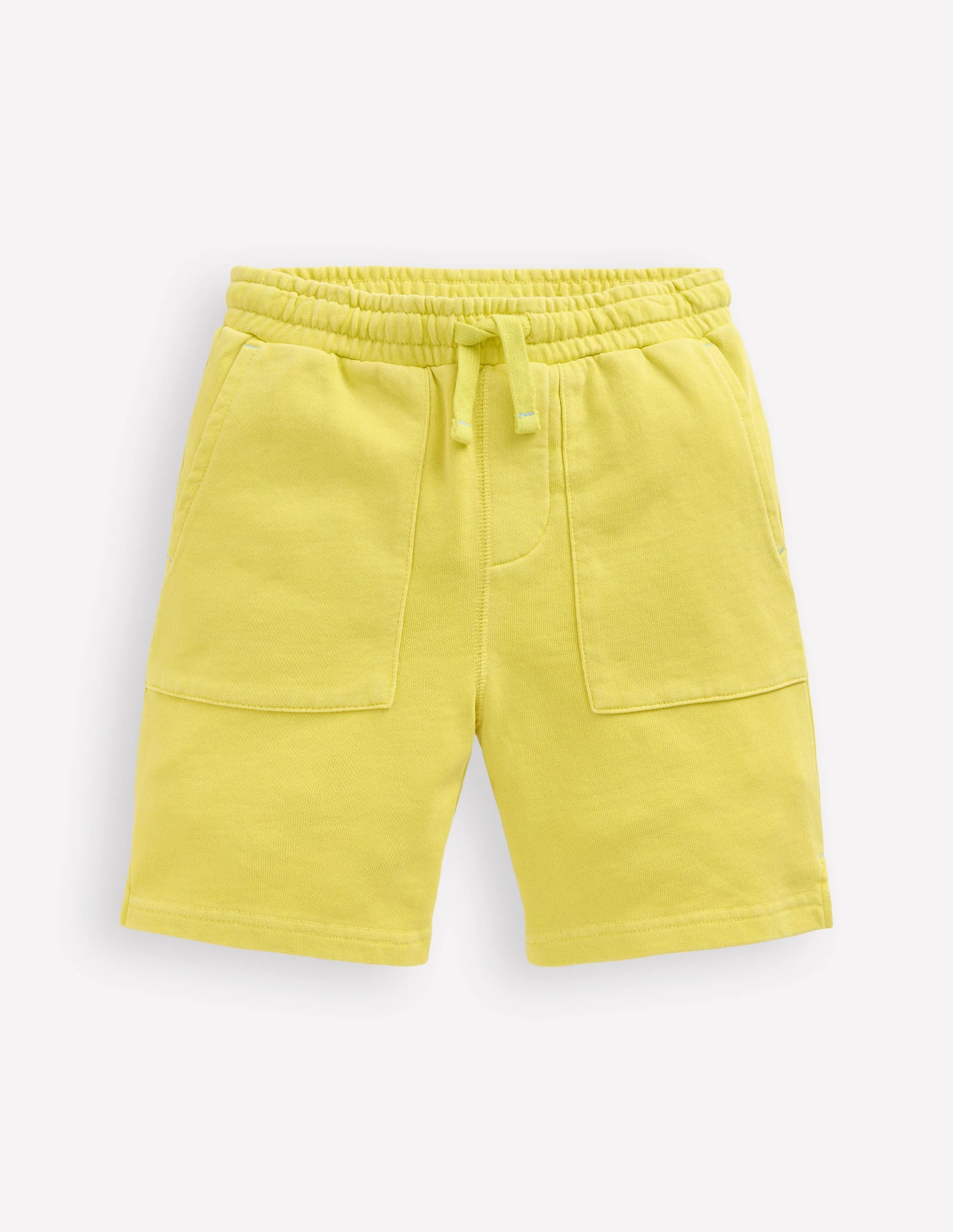 Stückgefärbte Sweatshorts-Brausegelb Limettengelb - Image 2