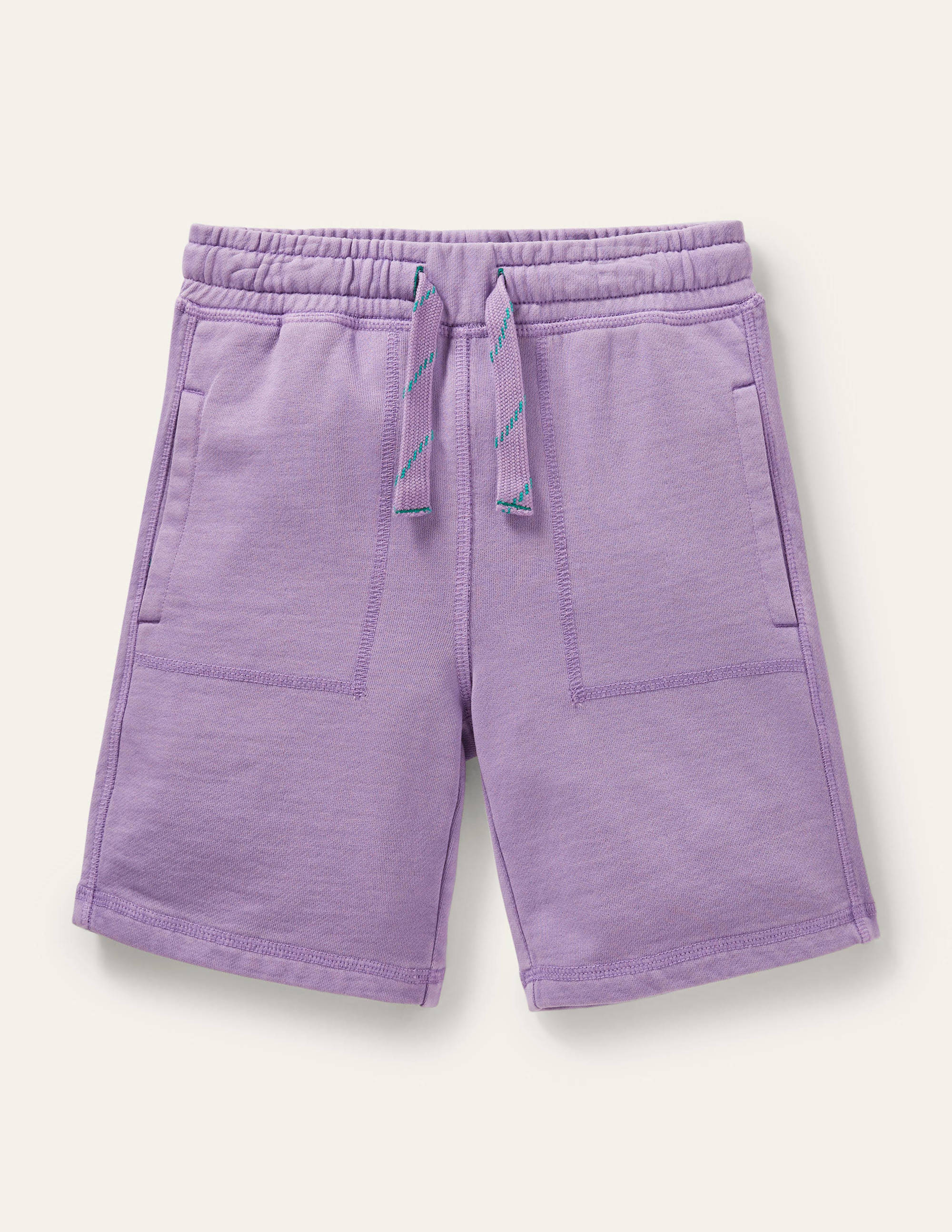Stückgefärbte Sweatshorts-Kühles Violett