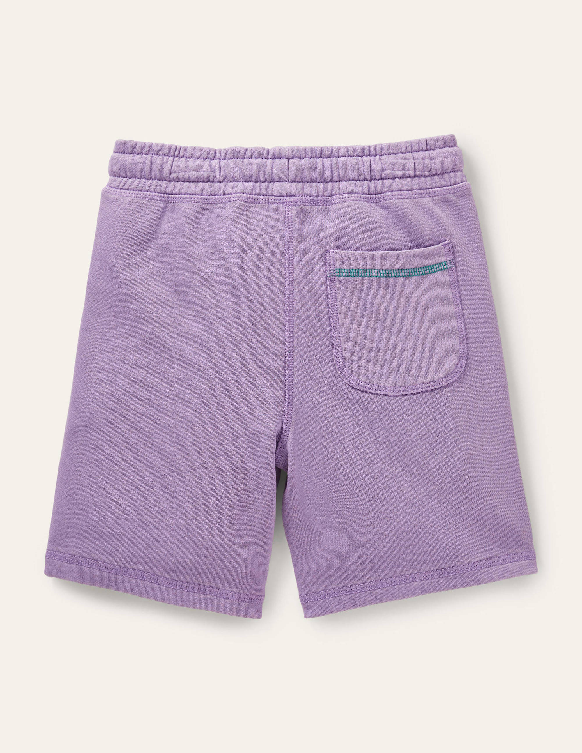 Stückgefärbte Sweatshorts-Kühles Violett - Image 2