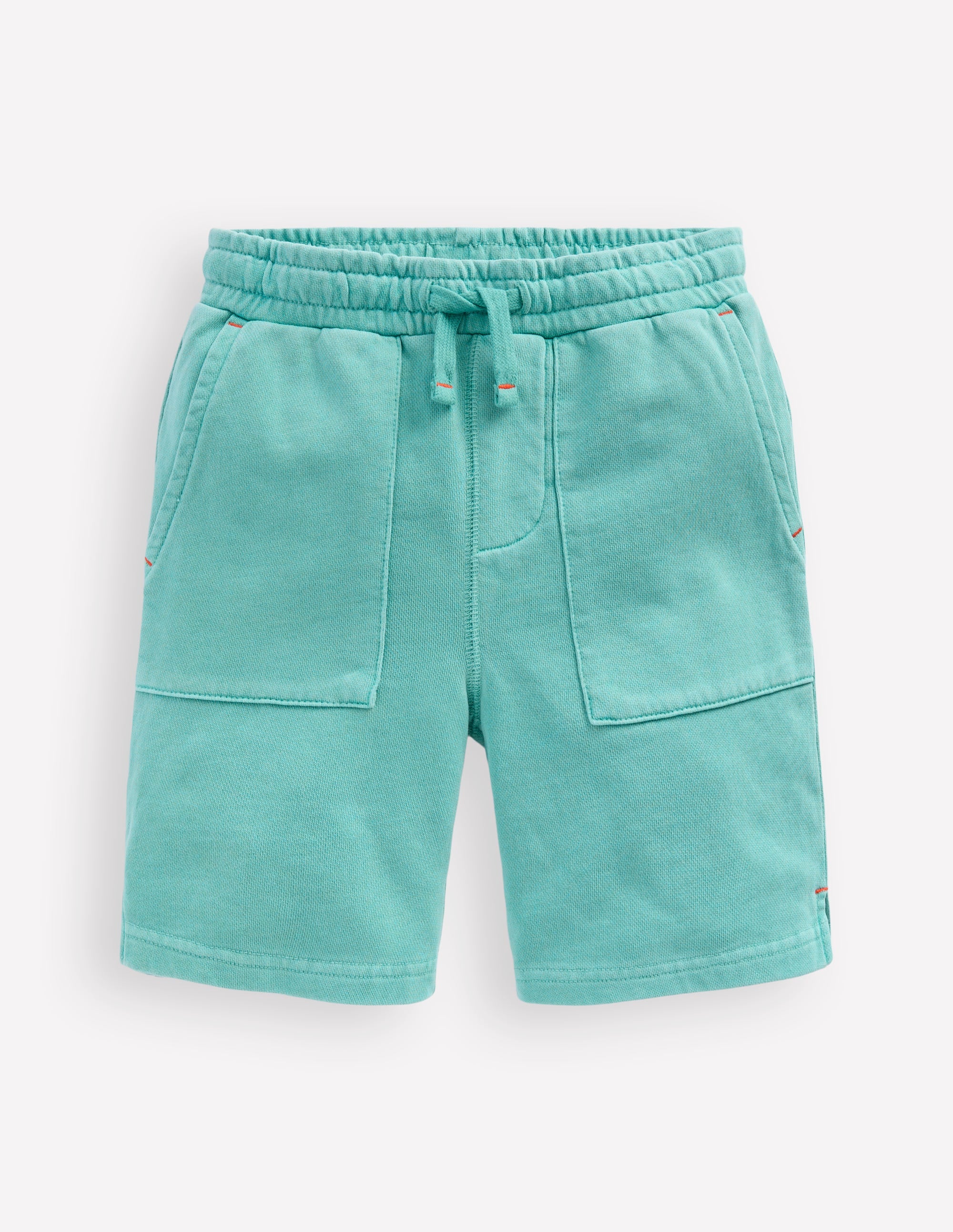 Stückgefärbte Sweatshorts-Morgendämmerungsblau