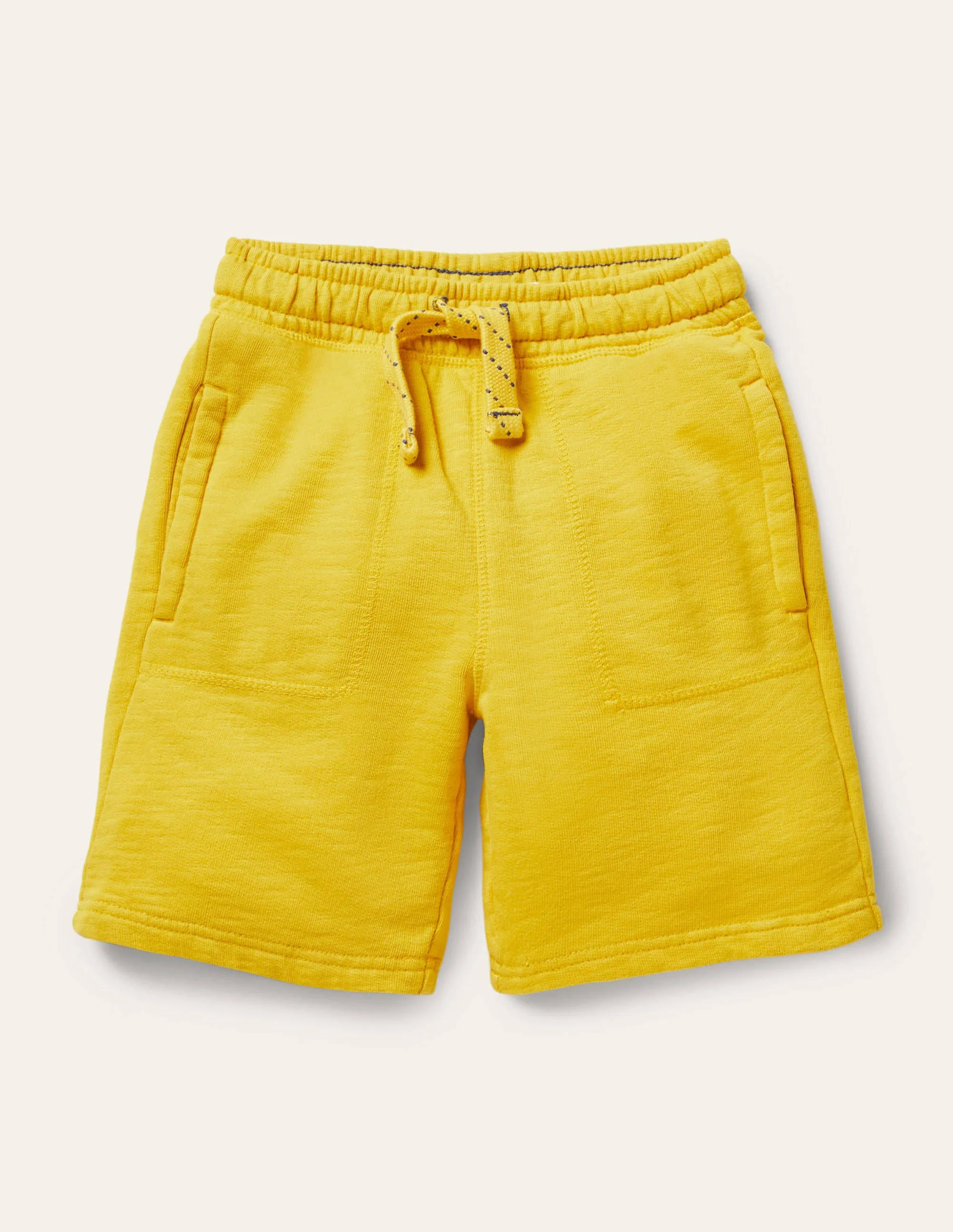 Stückgefärbte Sweatshorts-Narzissengelb