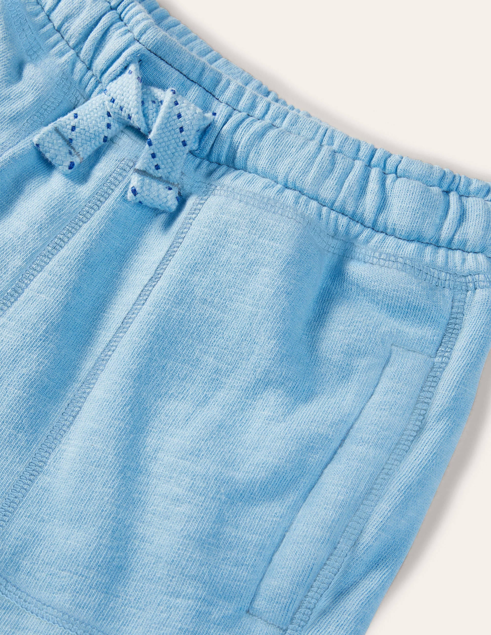 Stückgefärbte Sweatshorts-Surfbrett-Blau - Image 3