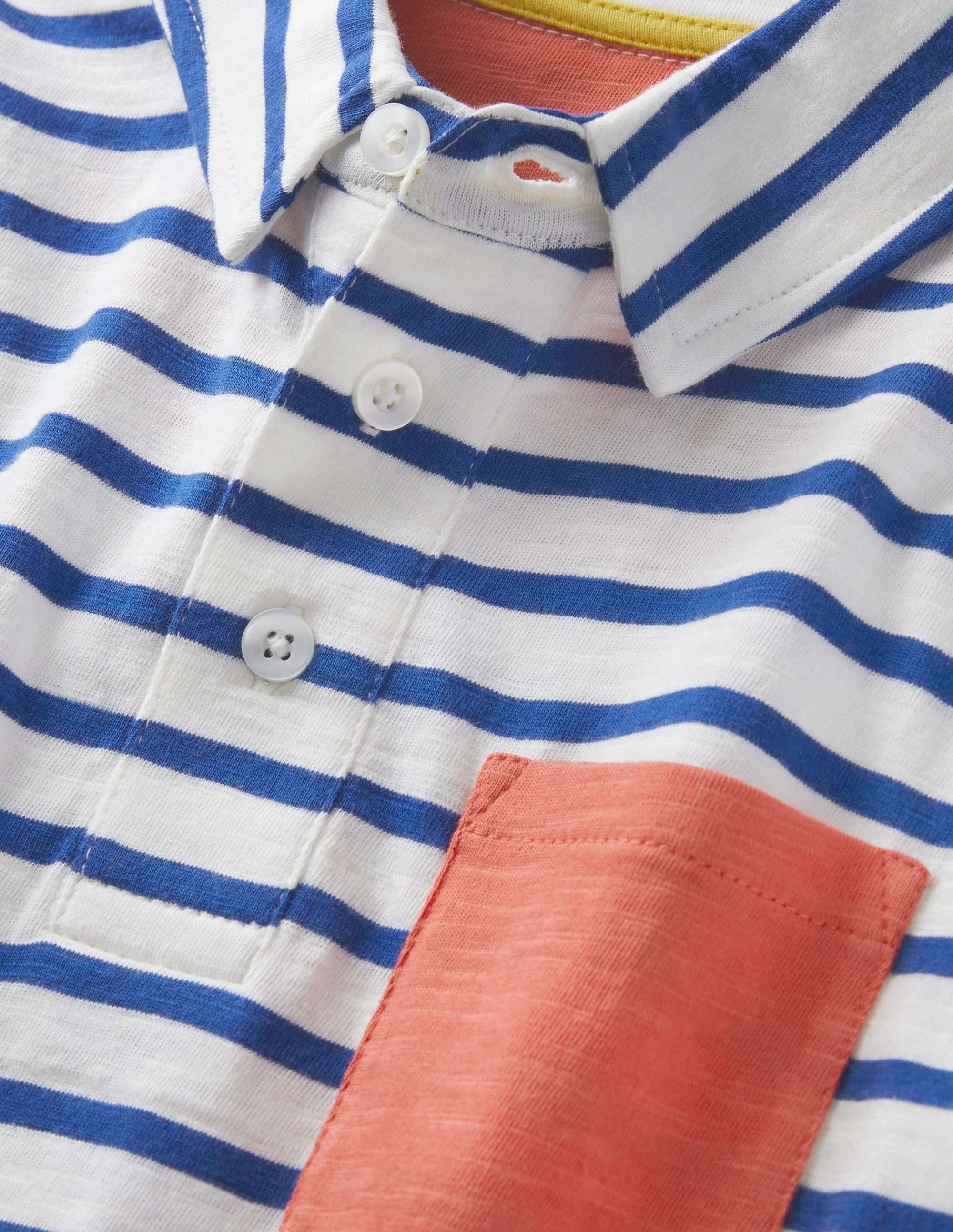 Superweiches Poloshirt-Navy/Naturweiß - Image 3