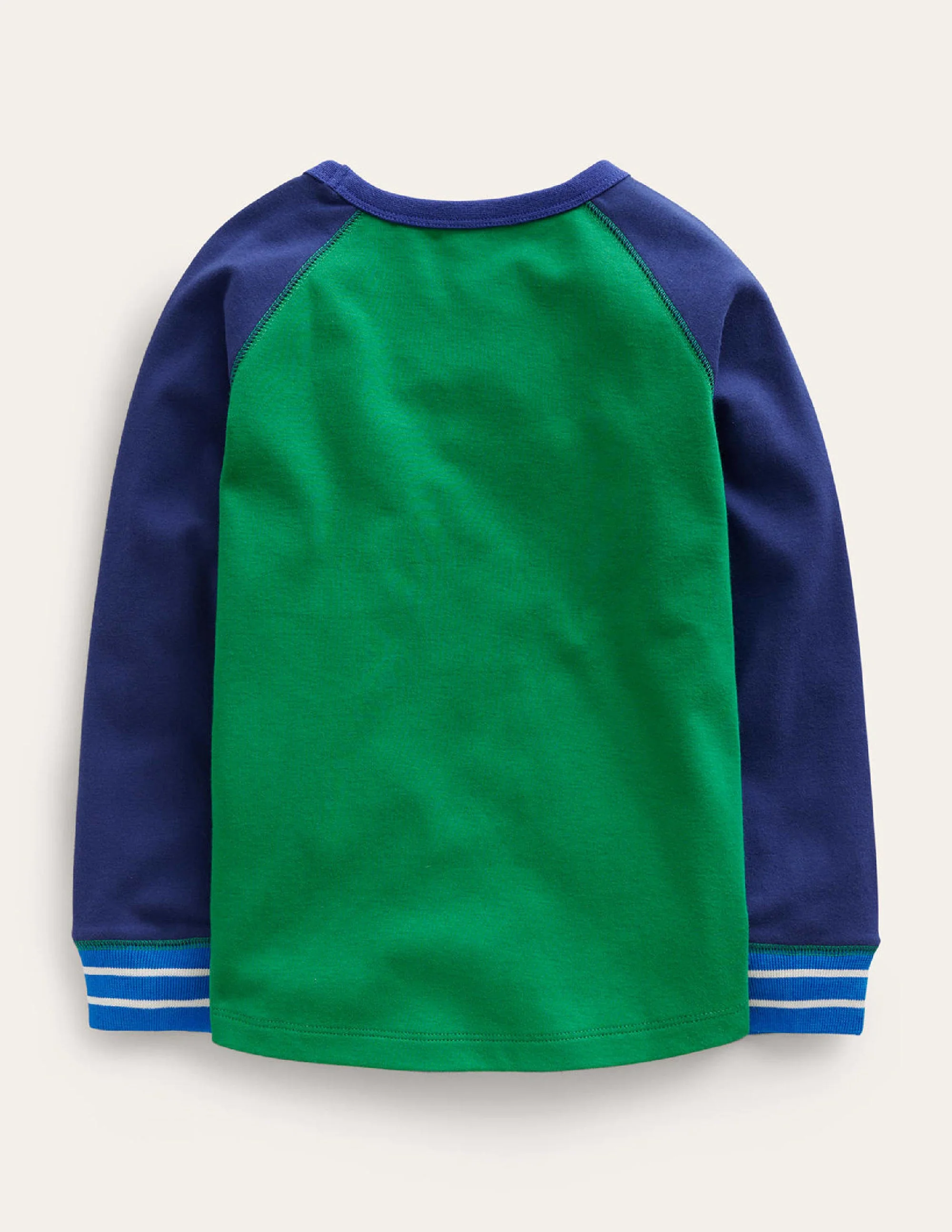 Superweiches Raglan-T-Shirt-Schuluniform-Marineblau/ Ägyptischblau - Image 2