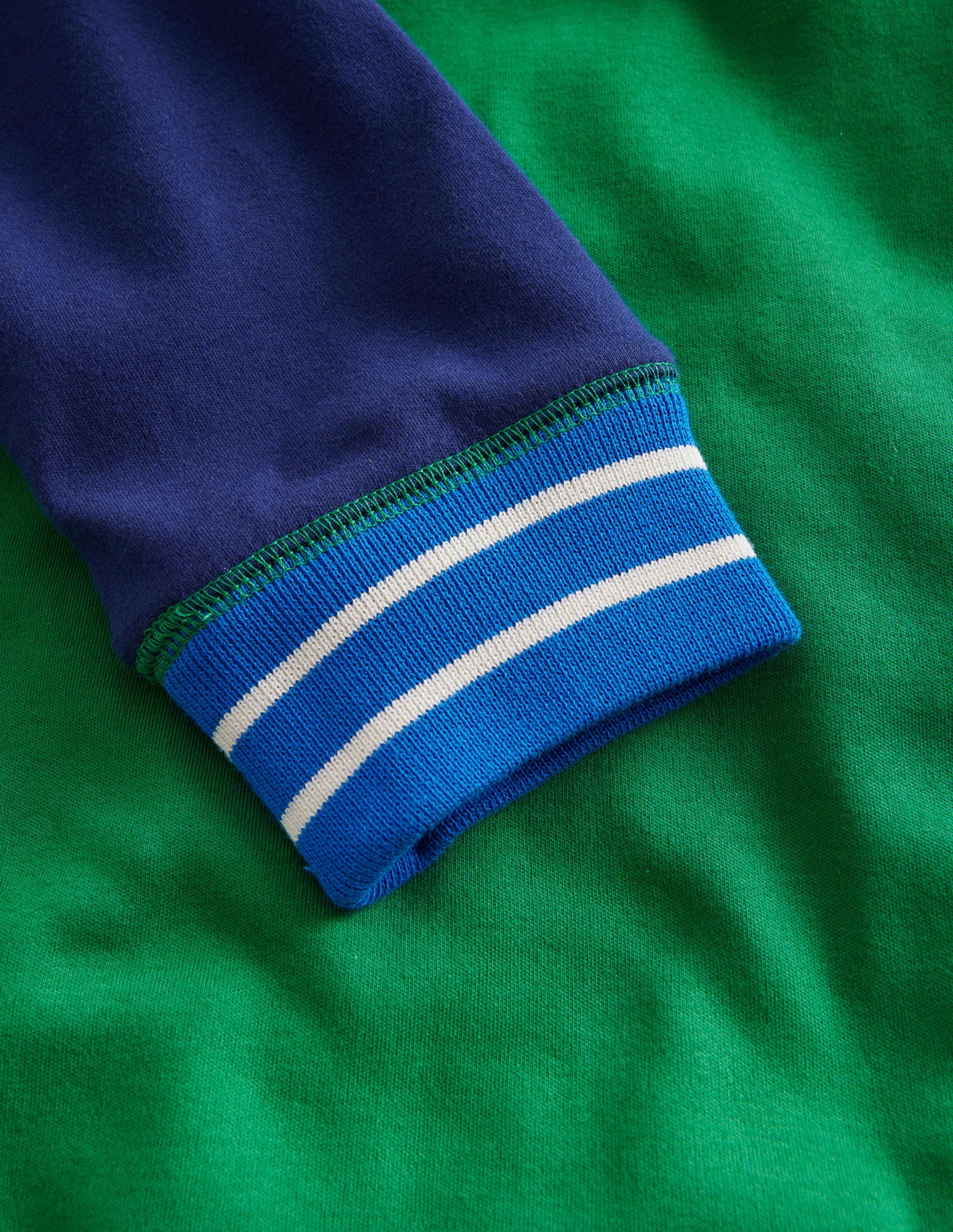 Superweiches Raglan-T-Shirt-Schuluniform-Marineblau/ Ägyptischblau - Image 3