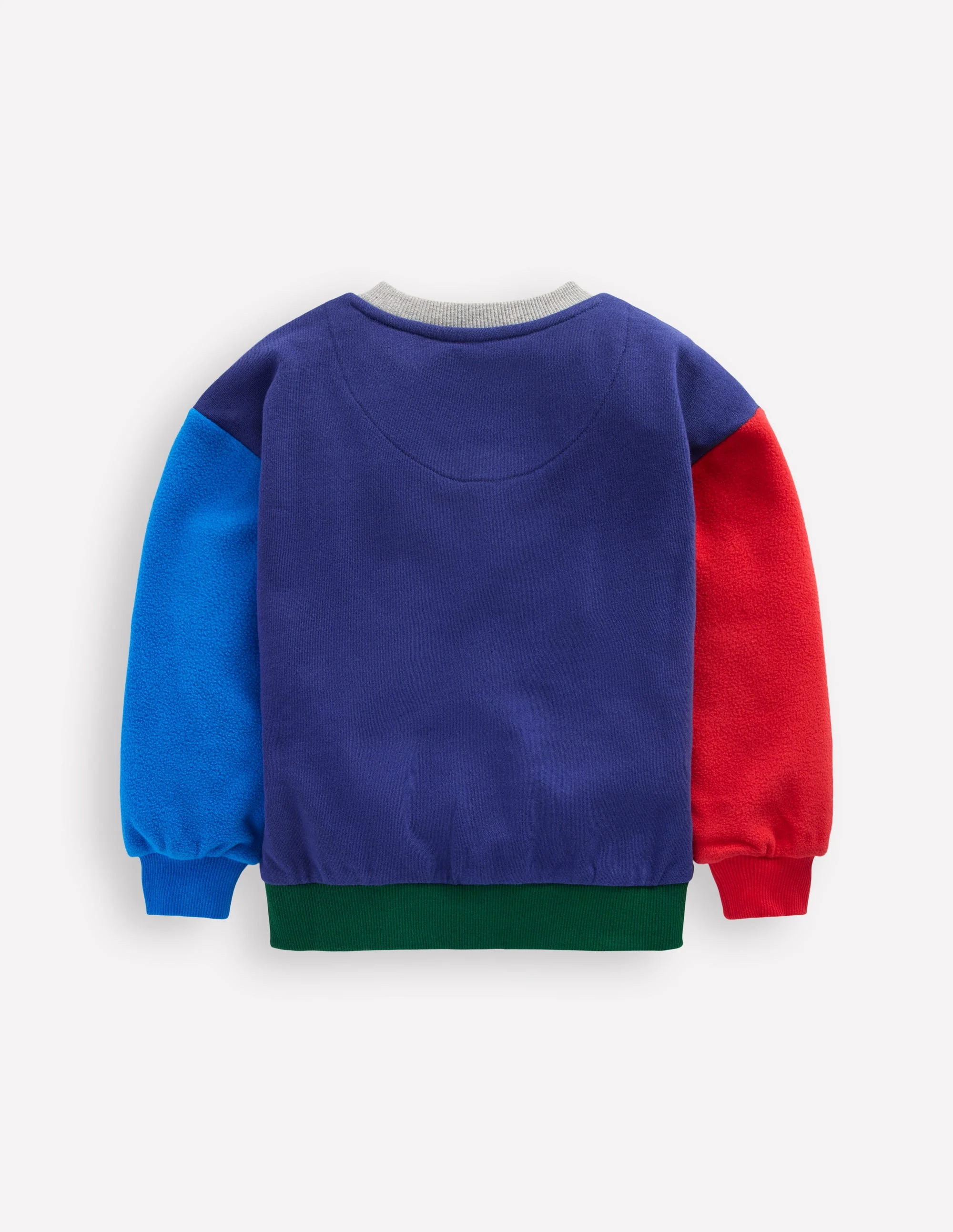 Sweatshirt in Blockfarben-Blau Blockfarben - Image 2