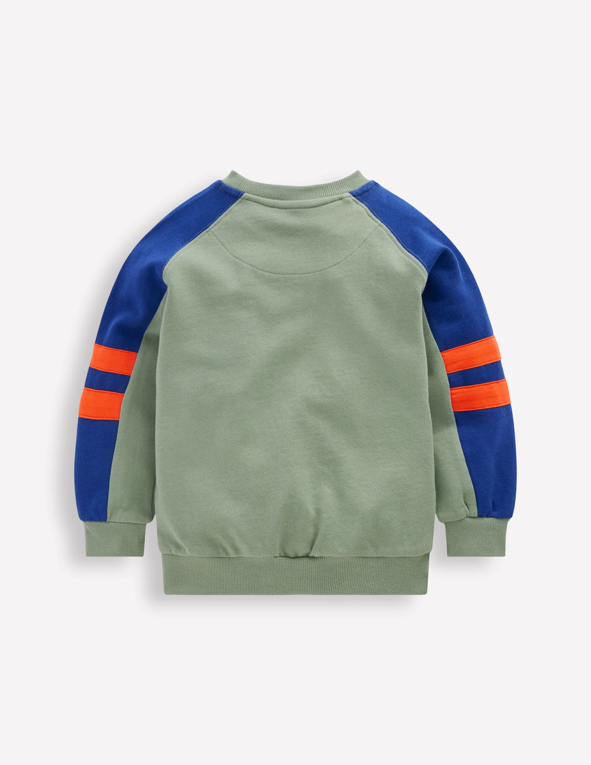 Sweatshirt mit Ärmeln in Blockfarben-CHINA-GRÜN BLOCKFARBEN - Image 4