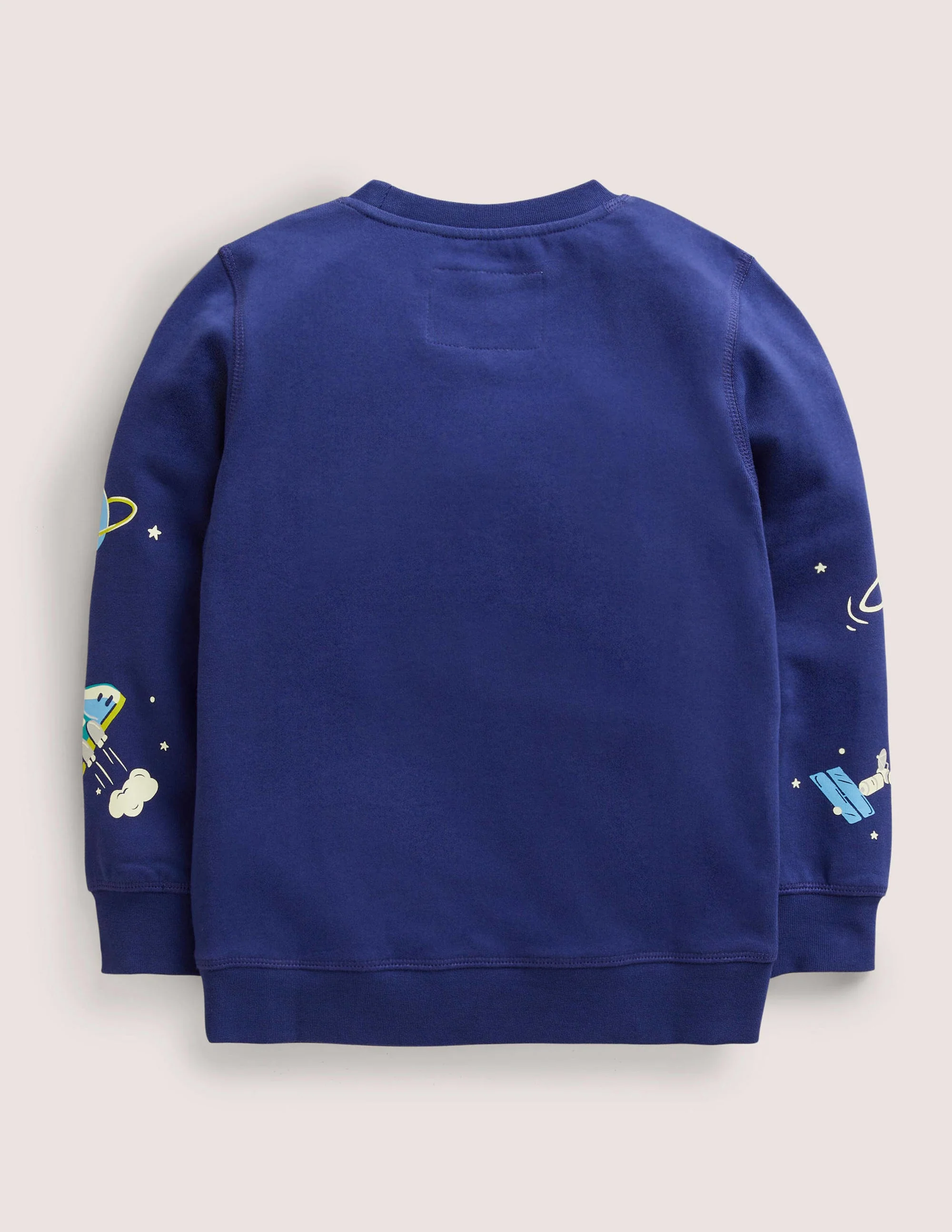 Sweatshirt mit leuchtendem Weltallmotiv-Schuluniform-Navy, Weltallmuster - Image 2