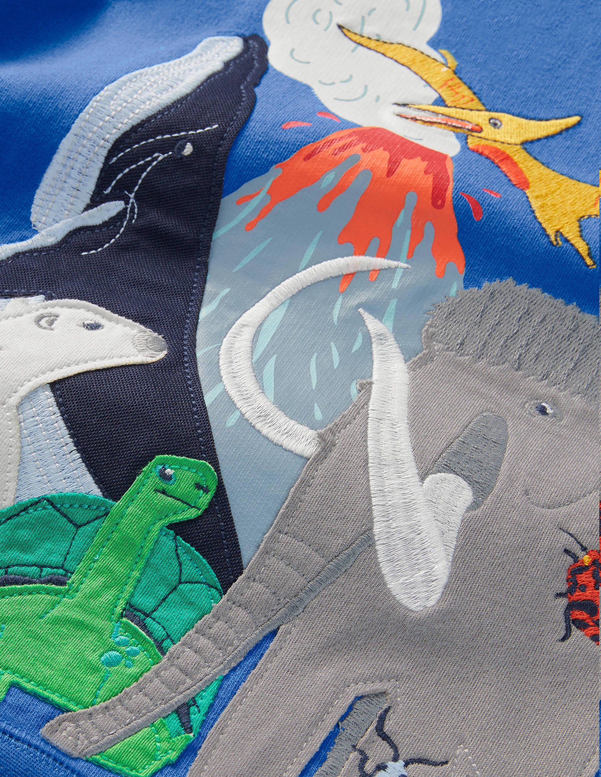 Sweatshirt mit Rundhalsausschnitt und Motiv-Elisabethanisches Blau, Tiere - Image 3