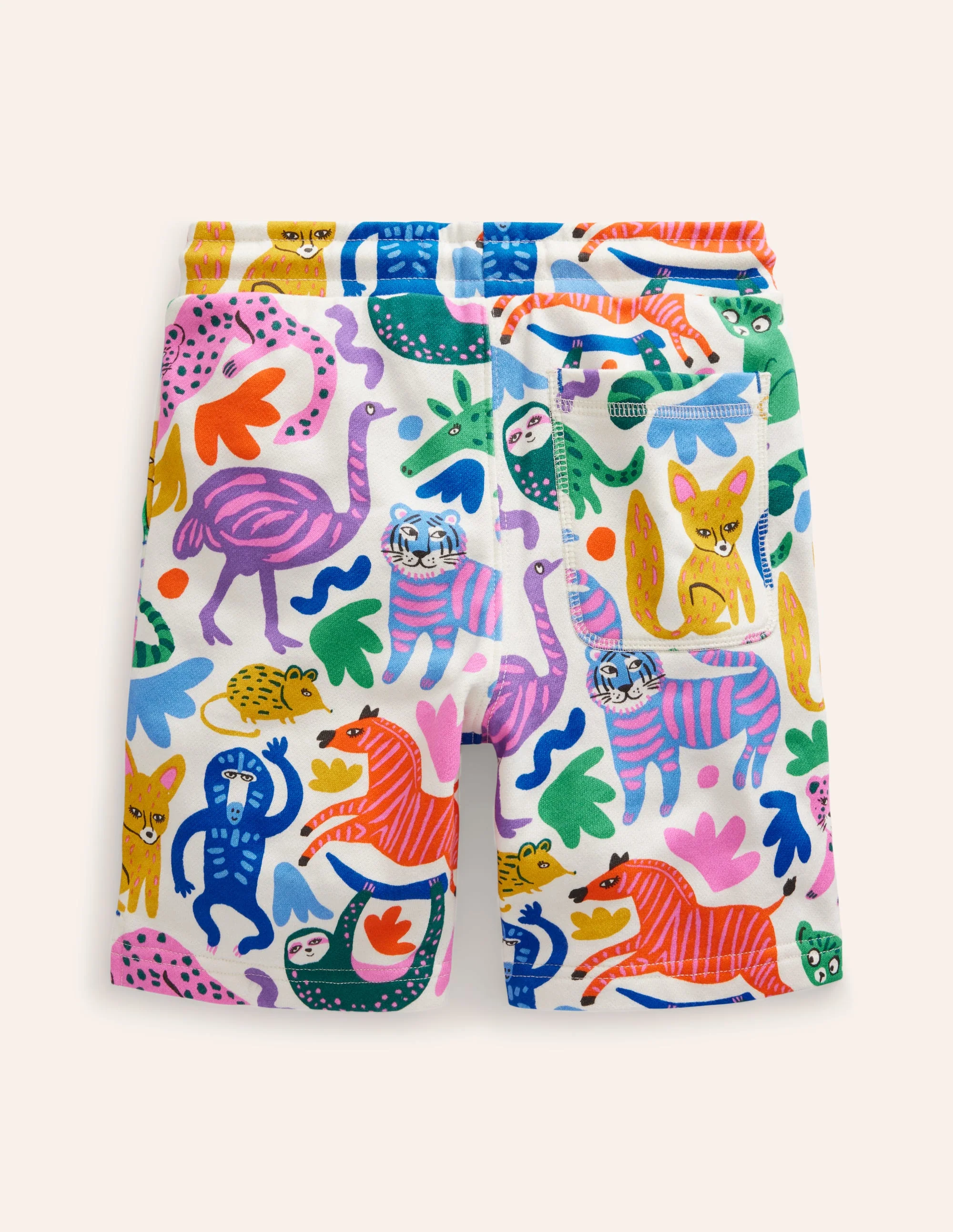 Sweatshorts mit Muster-Bunt Safari Freunde - Image 2