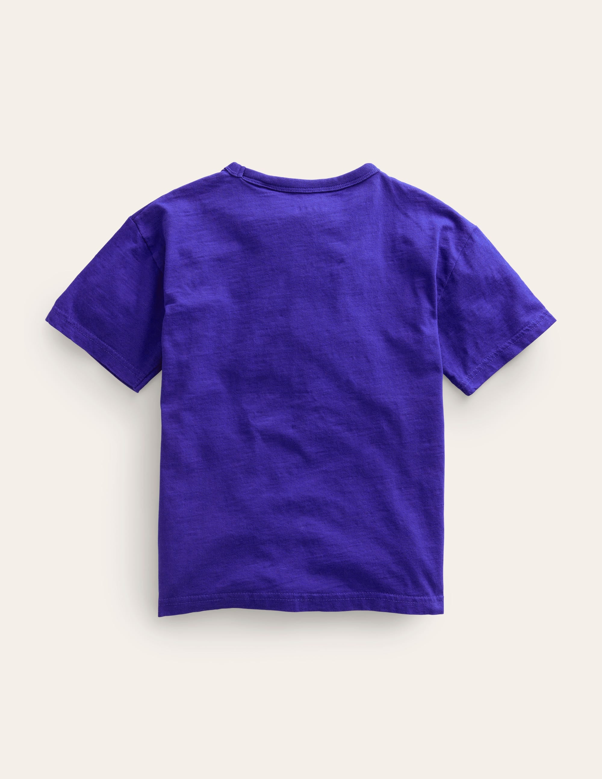 T-Shirt aus Baumwolle mit Weltraum-Druck-Blau Meliert Surfer - Image 2