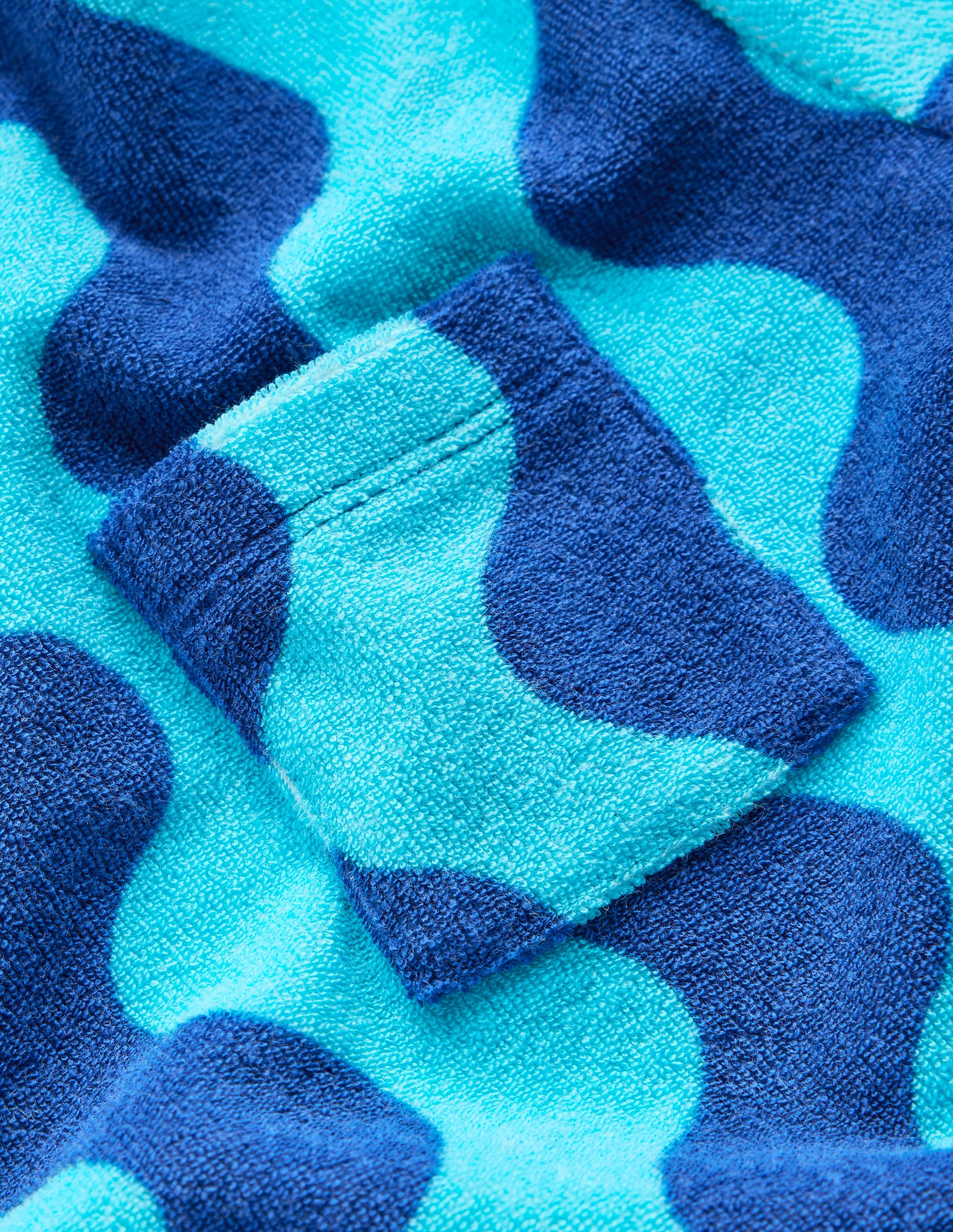 T-Shirt aus Frottee-Blau Wellen - Image 3