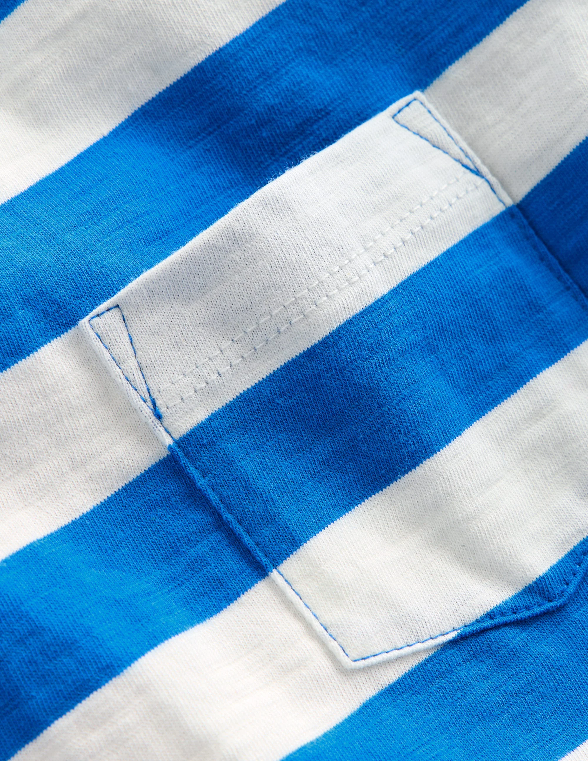 T-Shirt für den Alltag-Eisvogelblau/Sanftes Naturweiß - Image 3