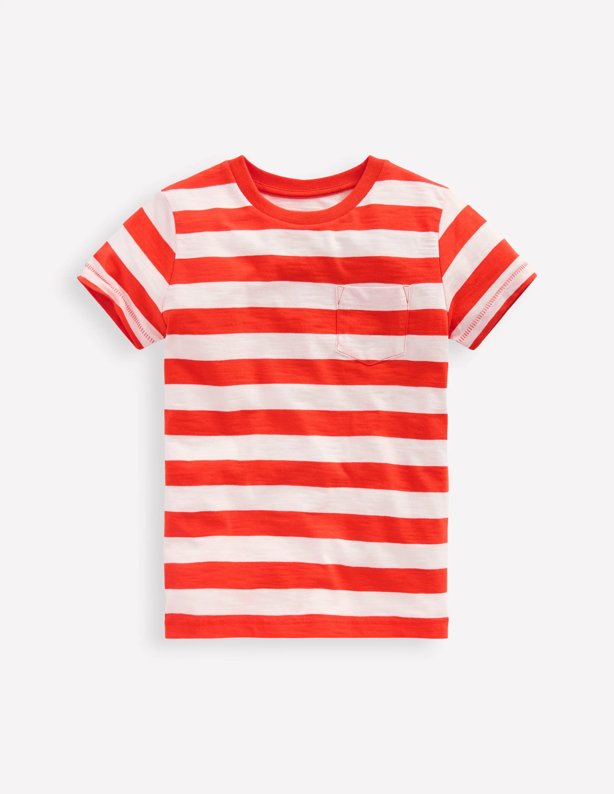 T-Shirt für den Alltag-Fiesta-Orange/ Kokosnussmilch