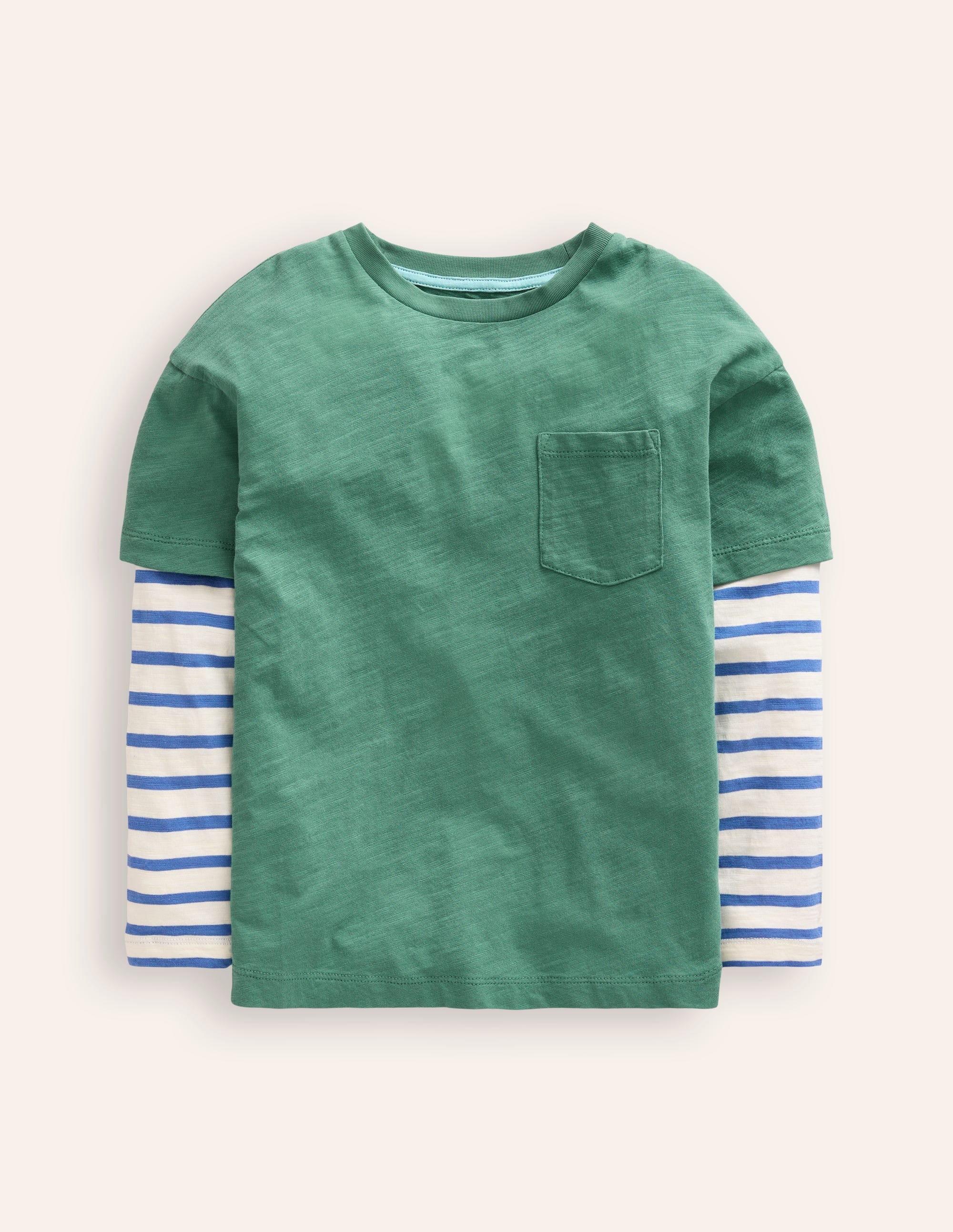 T-Shirt im Lagenlook-Eintagsfliege Grün