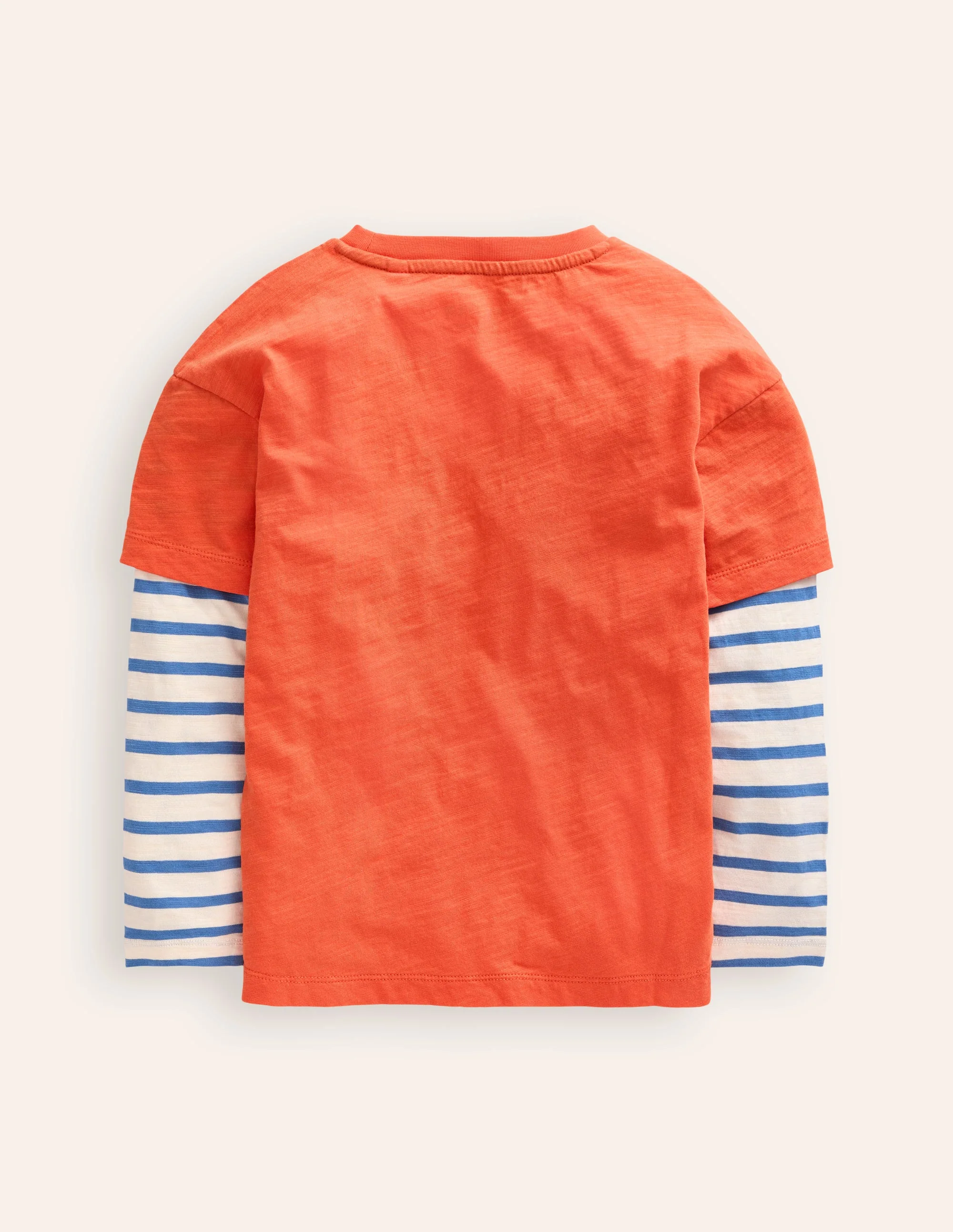 T-Shirt im Lagenlook-Terrakotta-Orange - Image 2