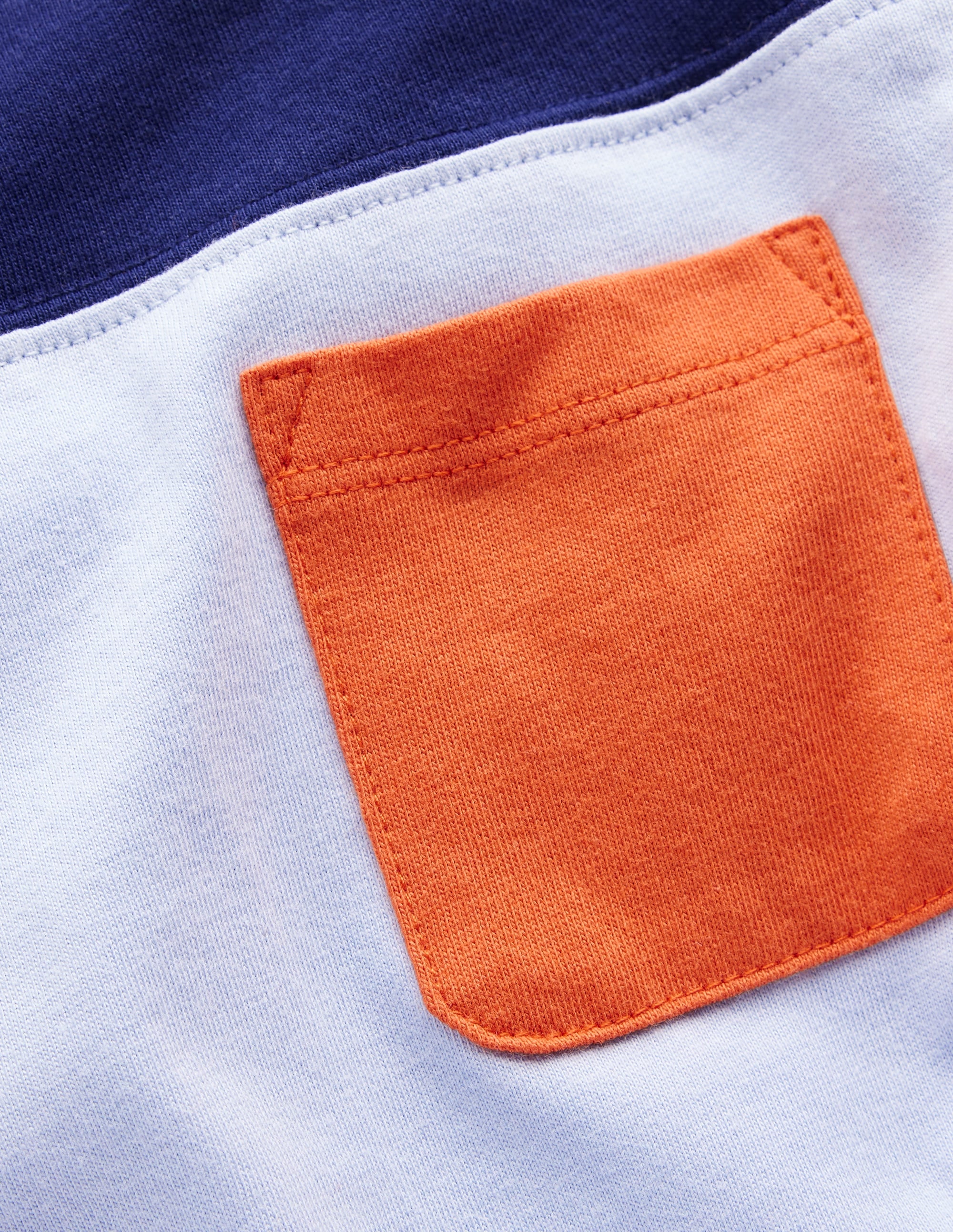 T-Shirt in Blockfarben-Gletscherblau Blockfarben - Image 3