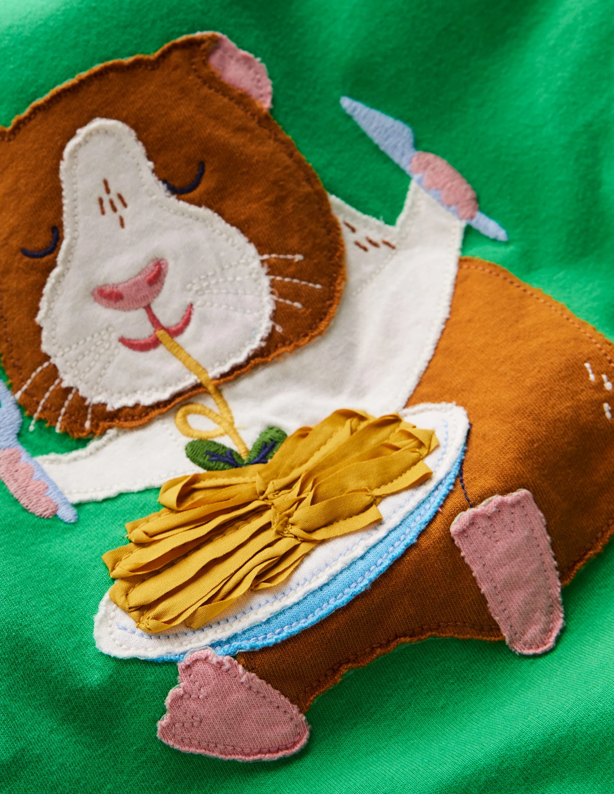 T-Shirt mit Applikation-Blassgrün Meerschweinchen - Image 3