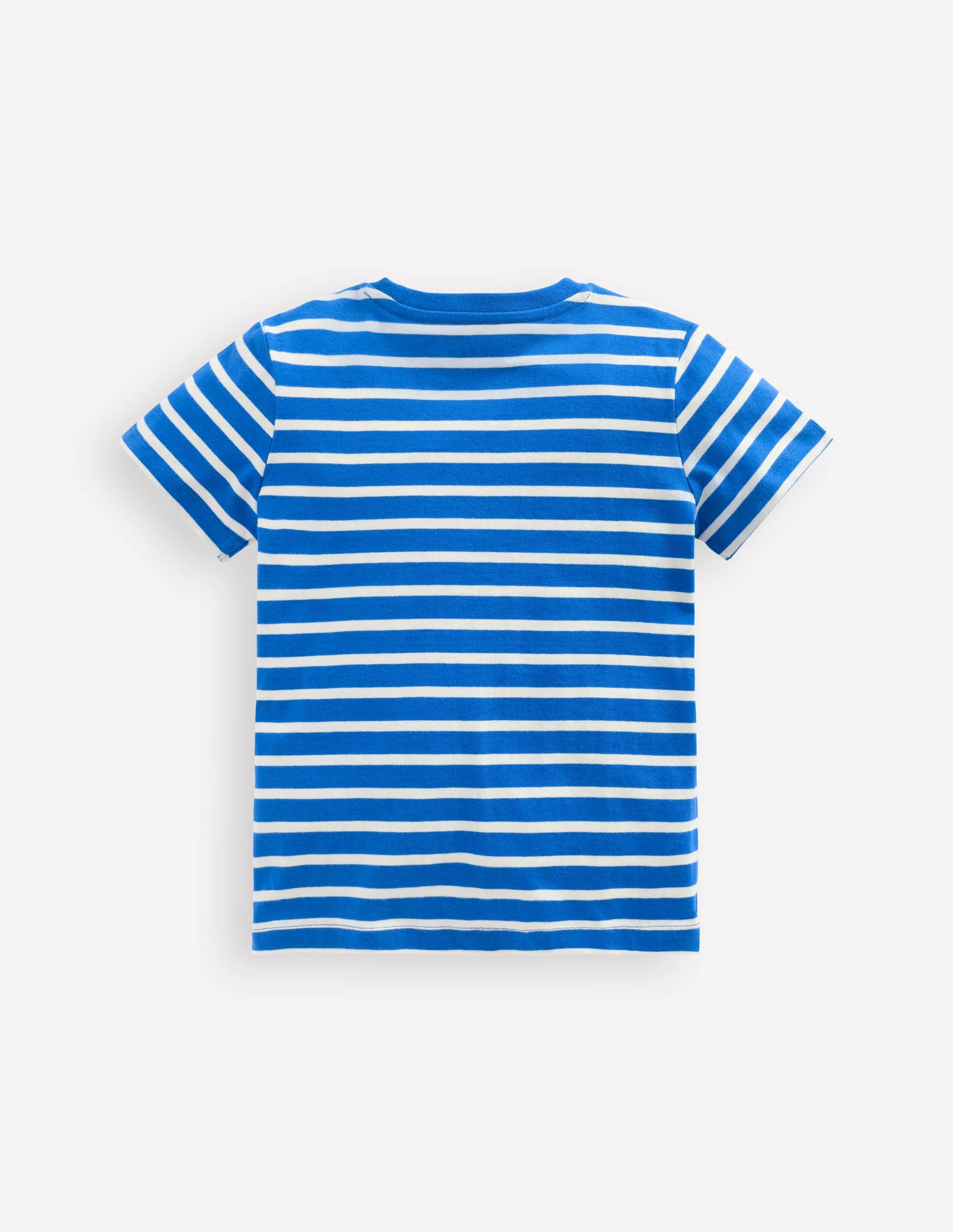 T-Shirt mit Applikation-Galerieblau Streifen Möwen - Image 2