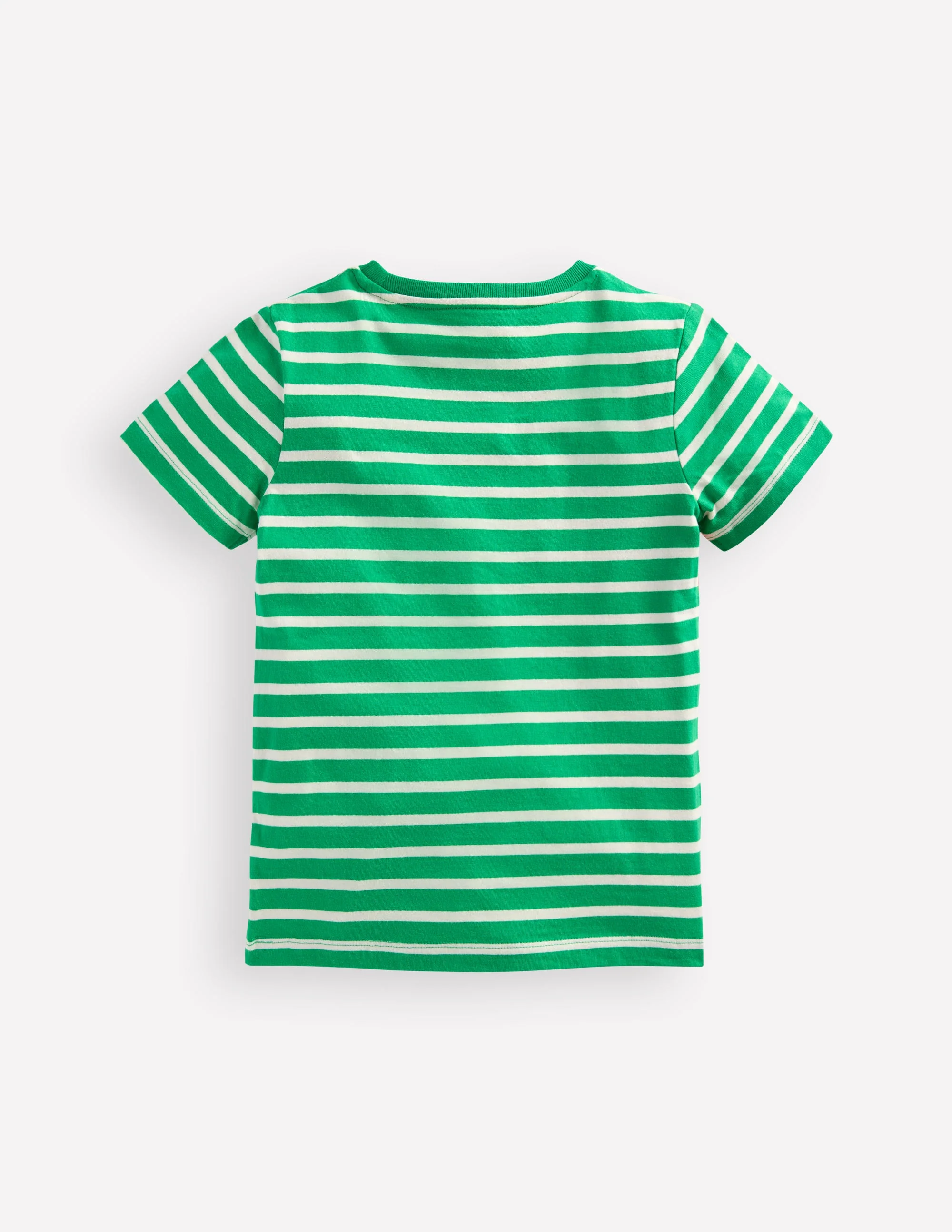 T-Shirt mit Applikation-Hellgrün Streifen Affen - Image 2