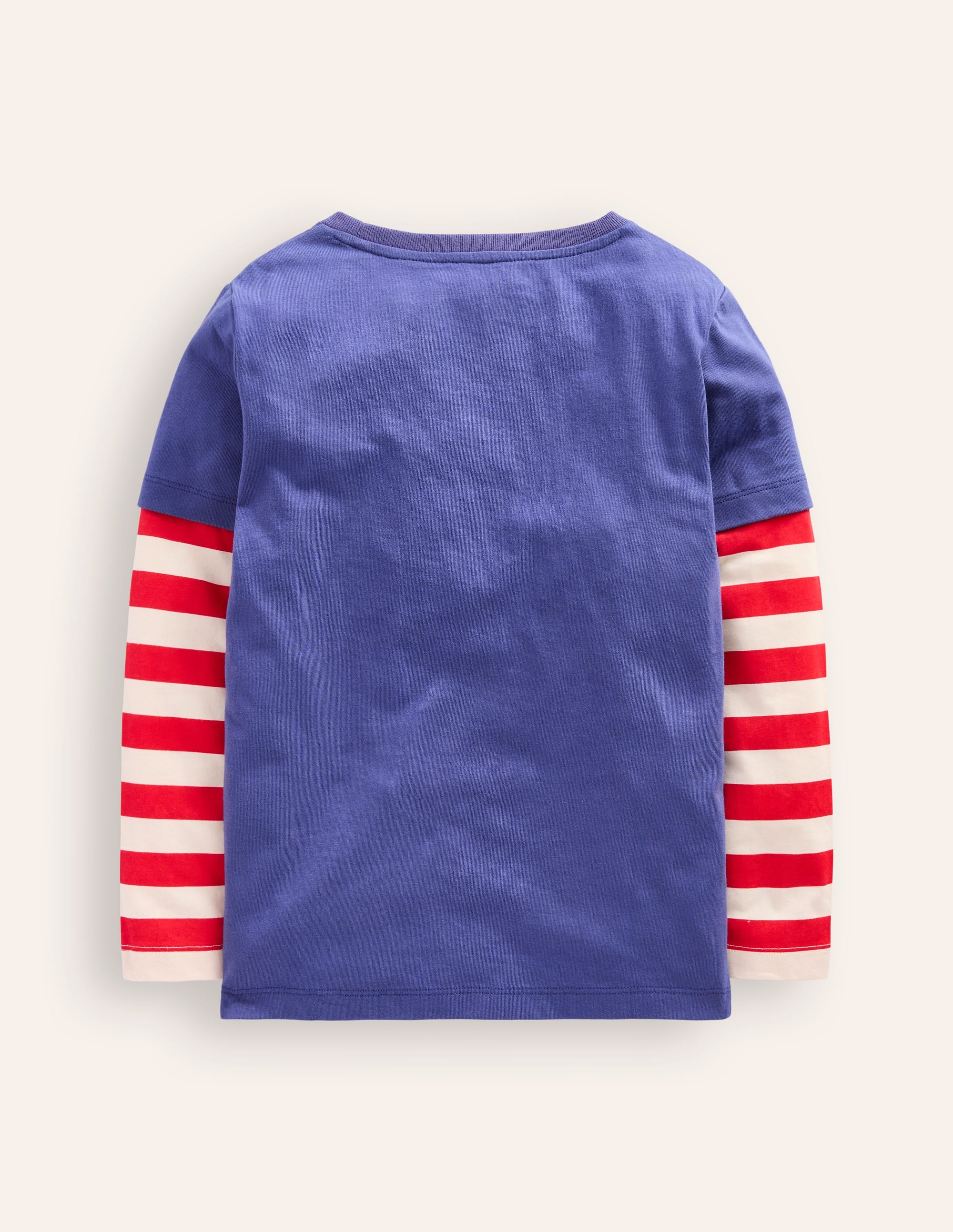 T-Shirt mit Applikation im Lagenlook-Blauhäher Janet - Image 2