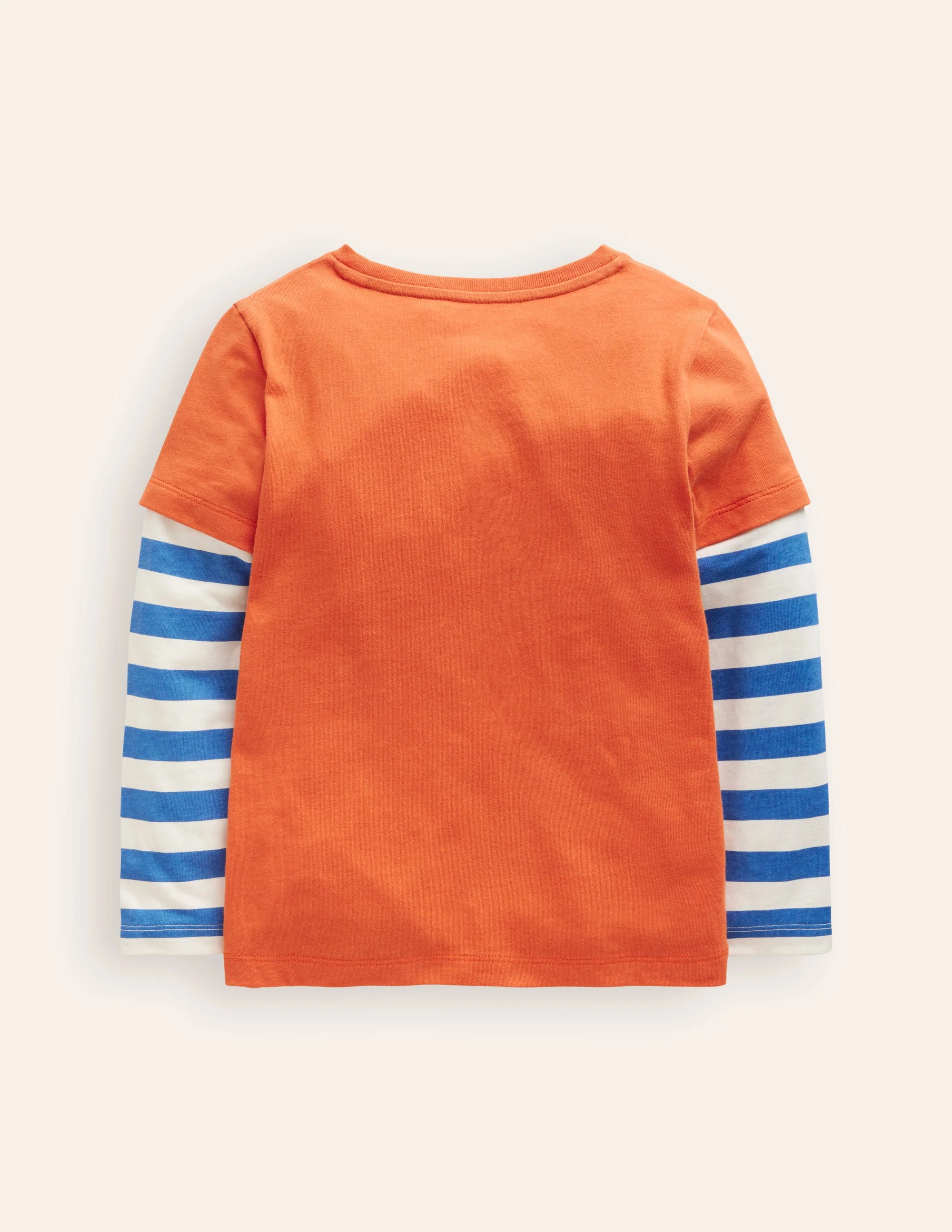 T-Shirt mit Applikation im Lagenlook-Herbst-Ahorn-Orange - Image 2