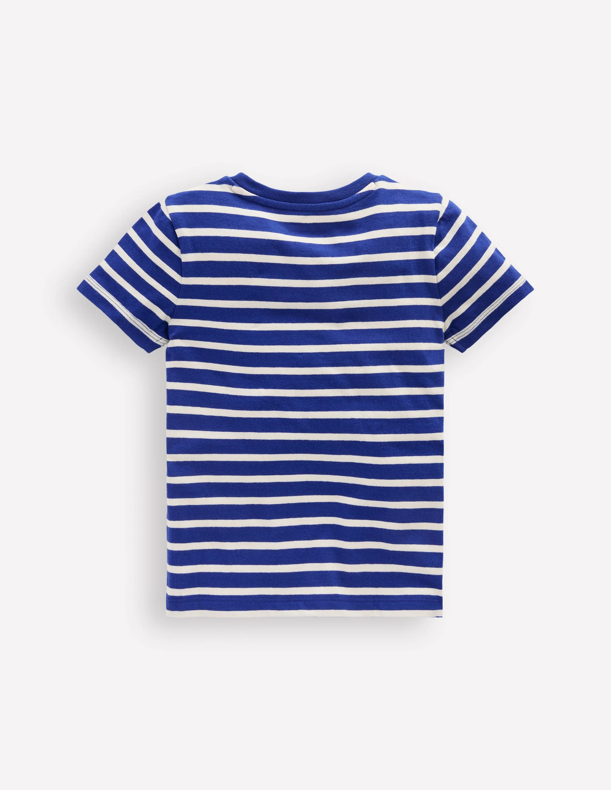 T-Shirt mit Applikation-Karibisch blaue Streifen Hund - Image 2
