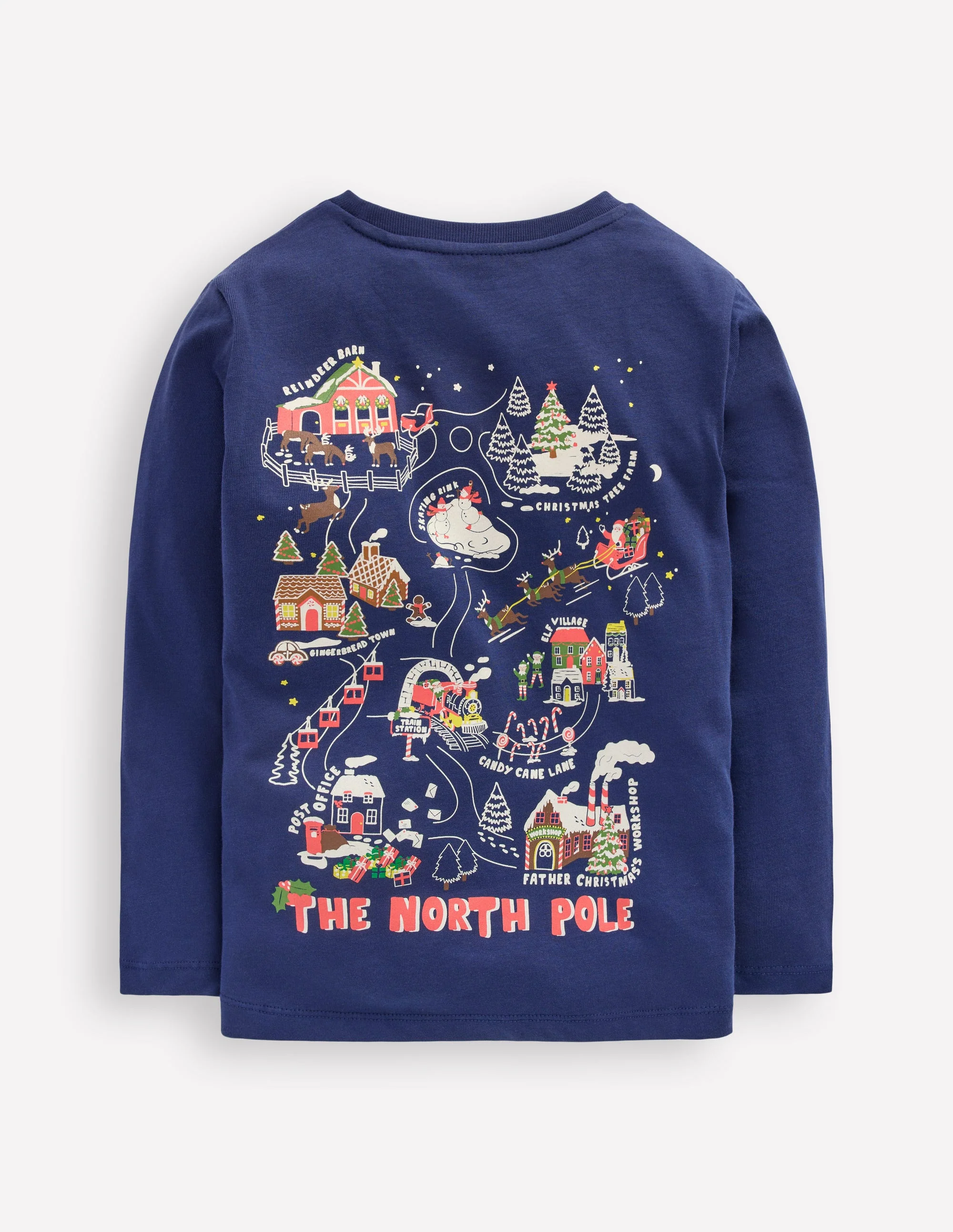 T-Shirt mit Druck auf Vorder- und Rückseite-Dämmerungsblau Nordpol - Image 2