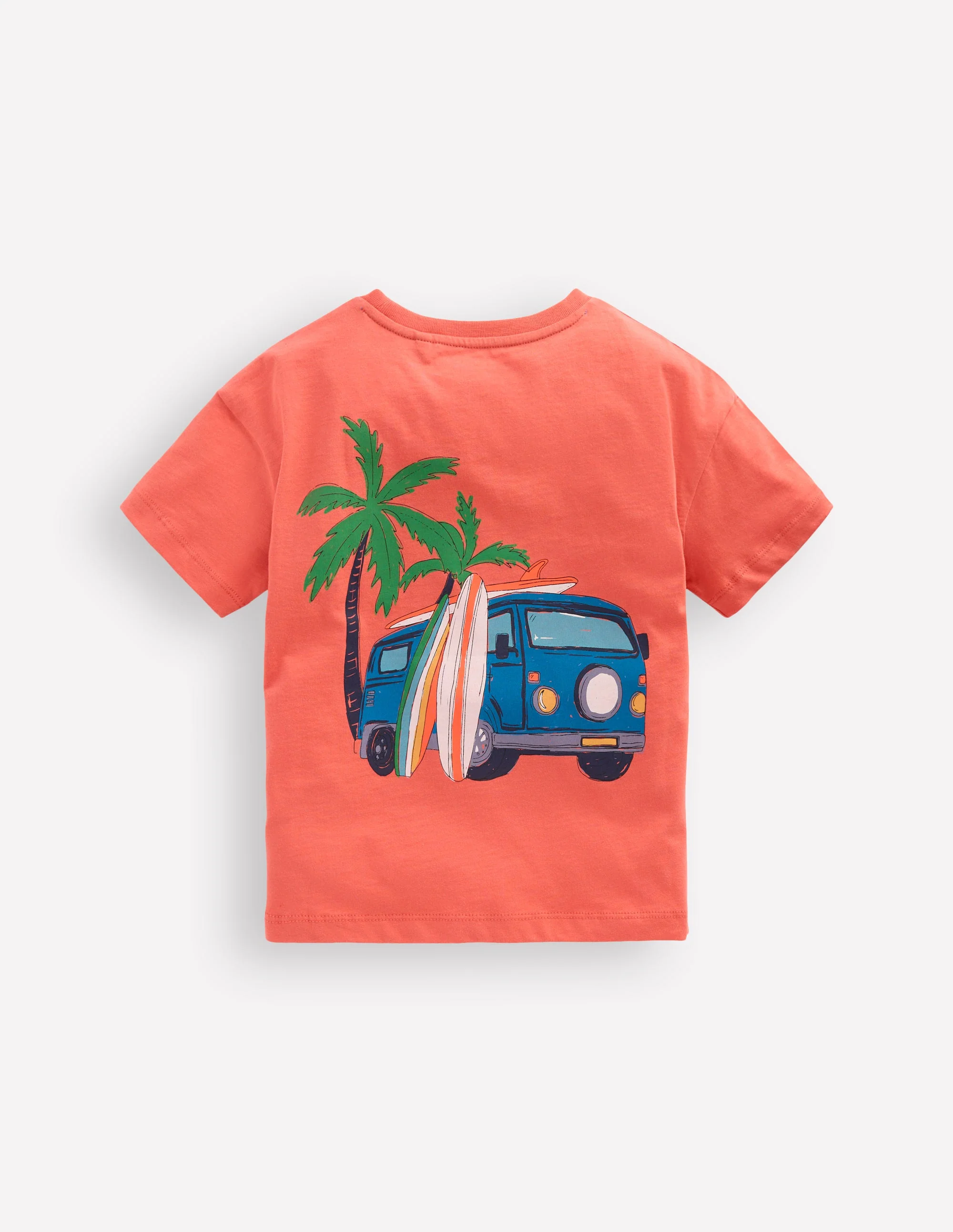 T-Shirt mit Druck auf Vorder- und Rückseite-Gebranntes Sienna Camper - Image 6