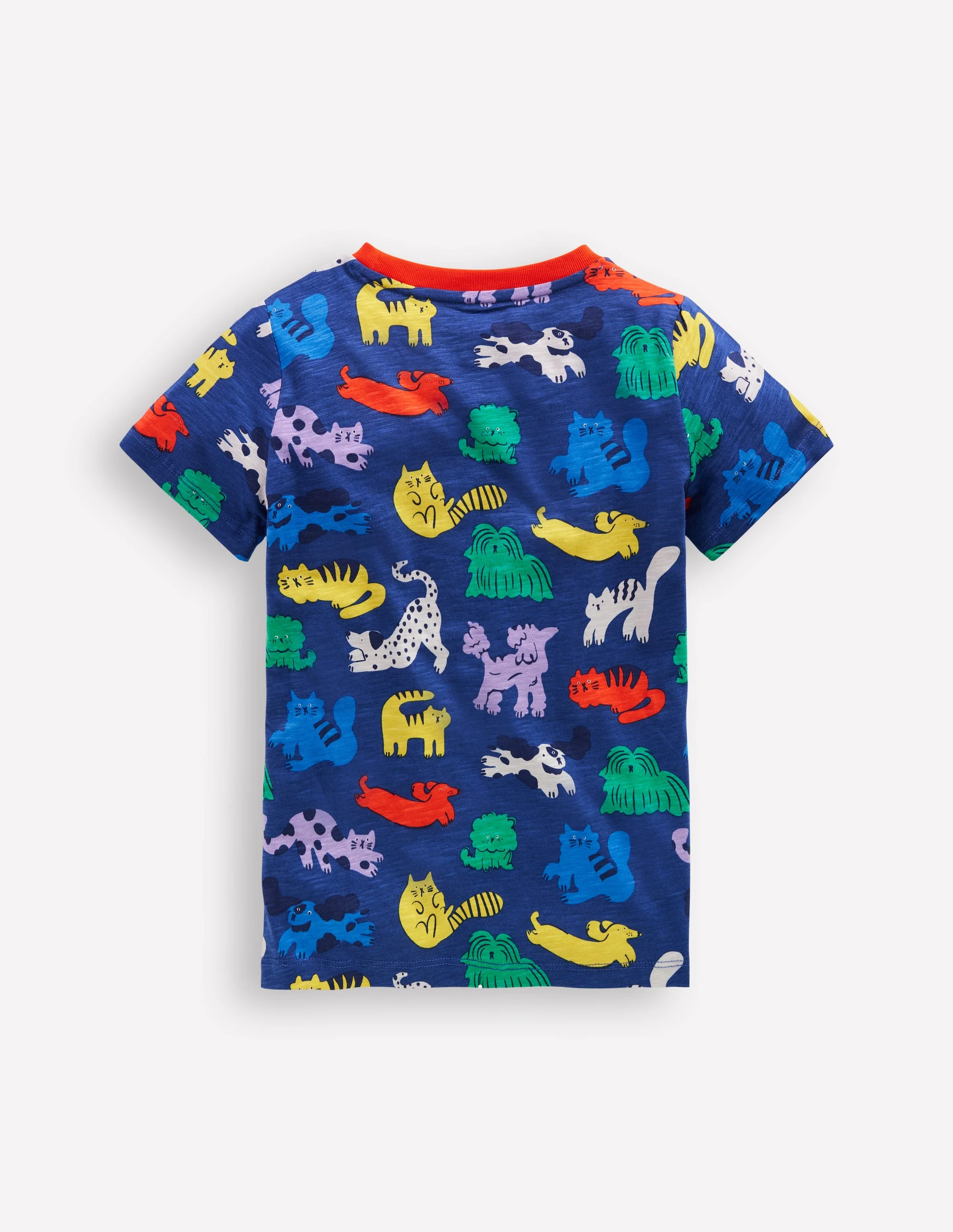 T-Shirt mit durchgehendem Muster-Regenbogen Haustiere - Image 2