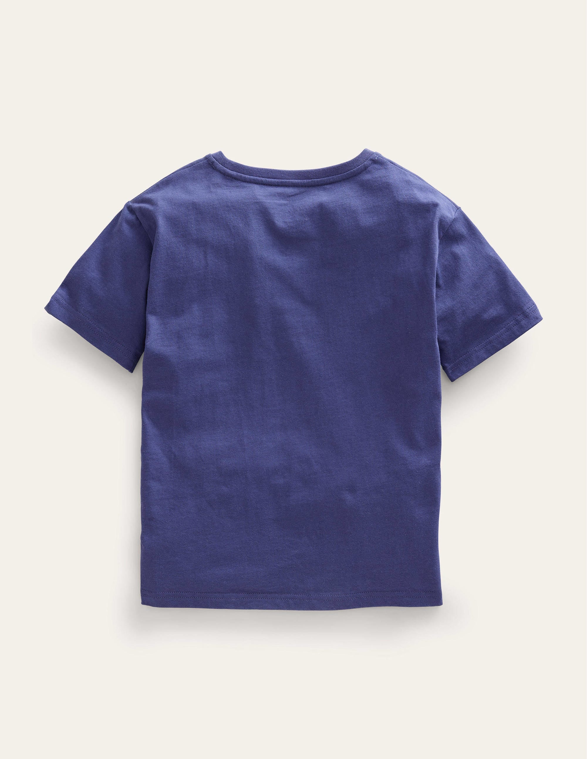 T-Shirt mit fröhlicher Applikation-Sanftes Segelblau - Image 2