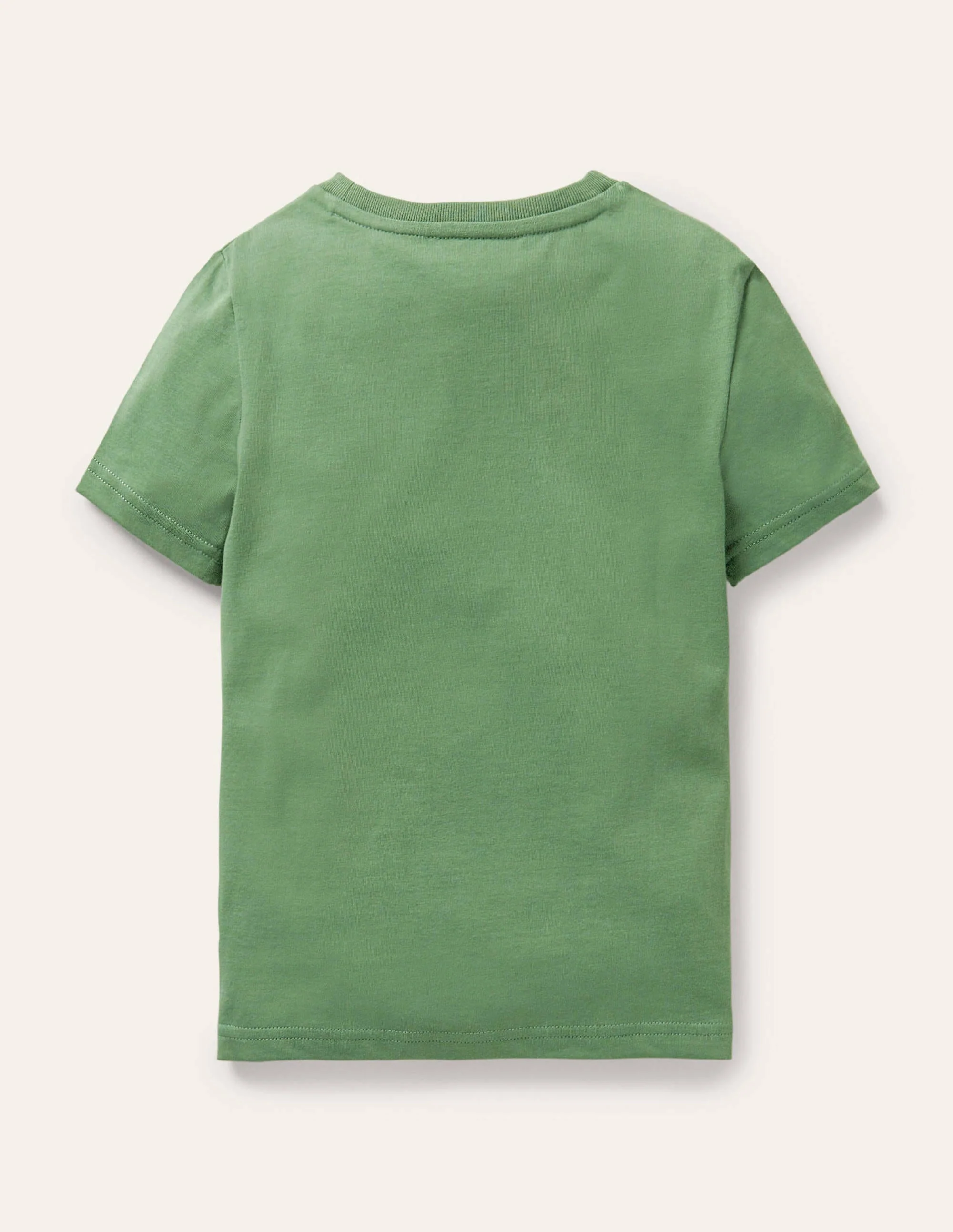 T-Shirt mit Gittermotiv-Rosmaringrün, Hühner - Image 2