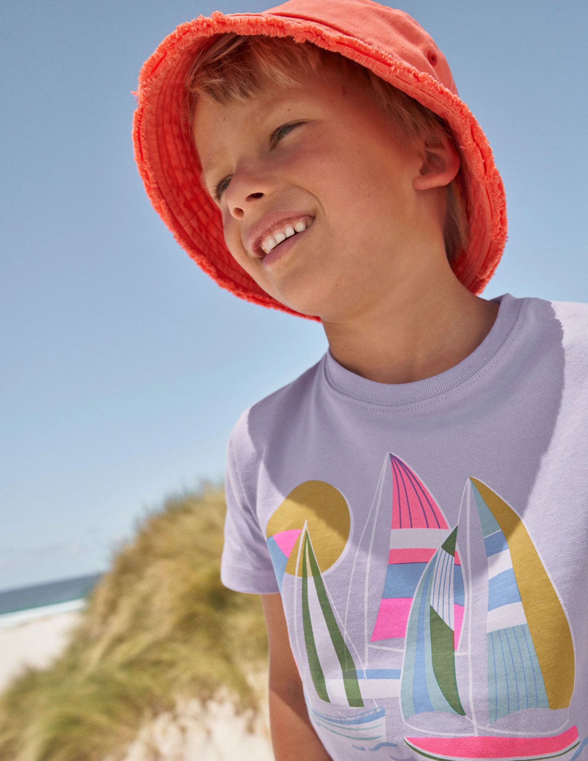 T-Shirt mit Grafik-Nebliges Lavendellila - Image 5