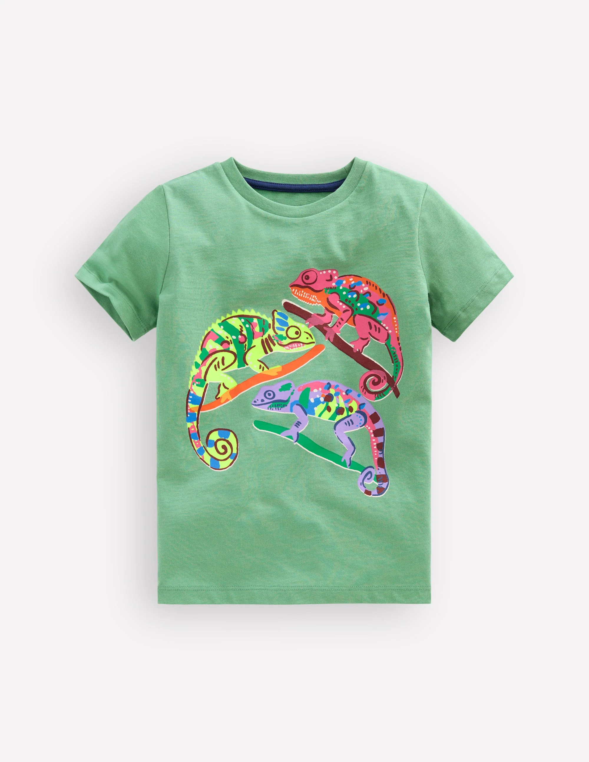 T-Shirt mit Grafik-Zultanitgrün Chamäleon