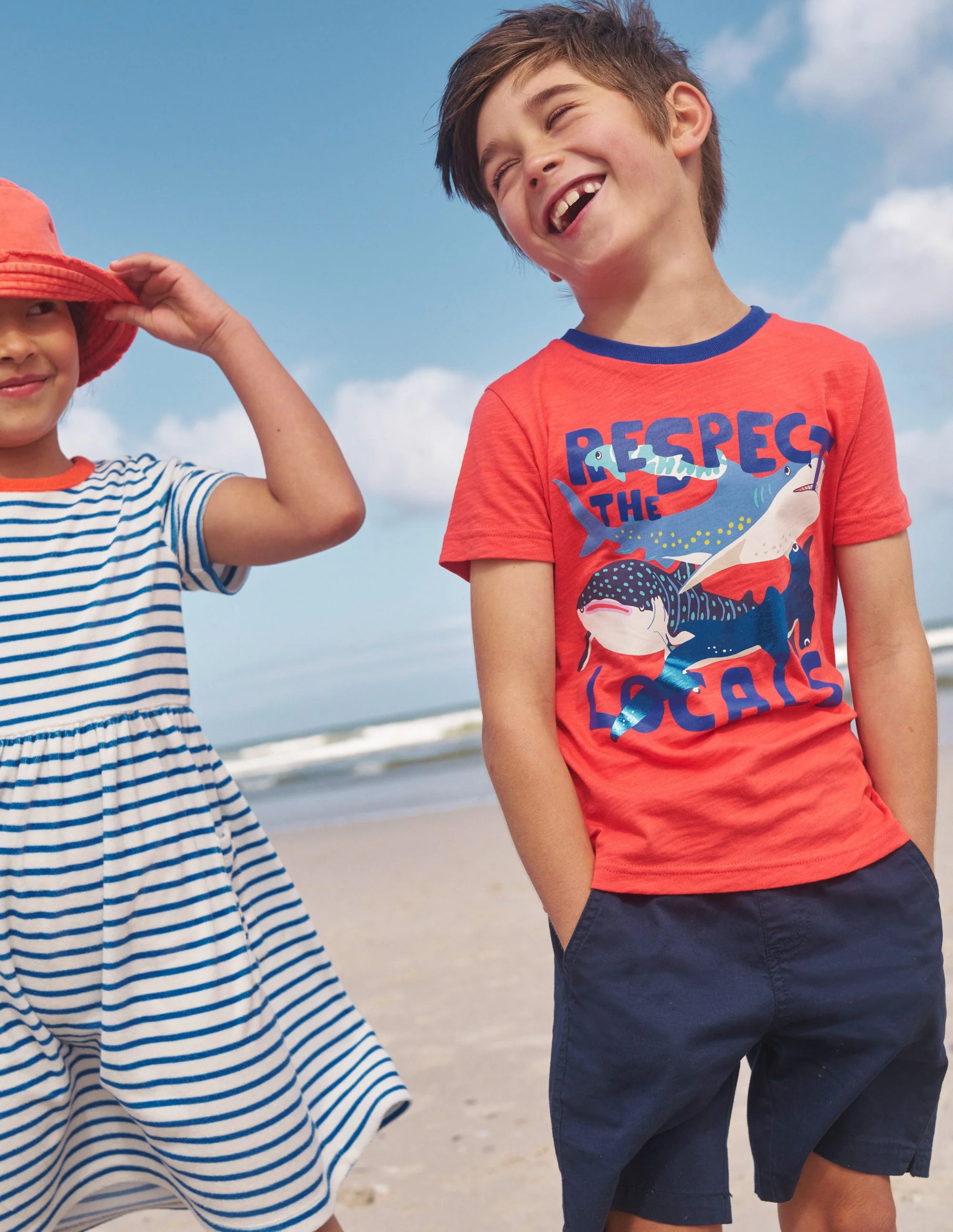 T-Shirt mit Hai-Druck-Marmeldenrot Haie - Image 4