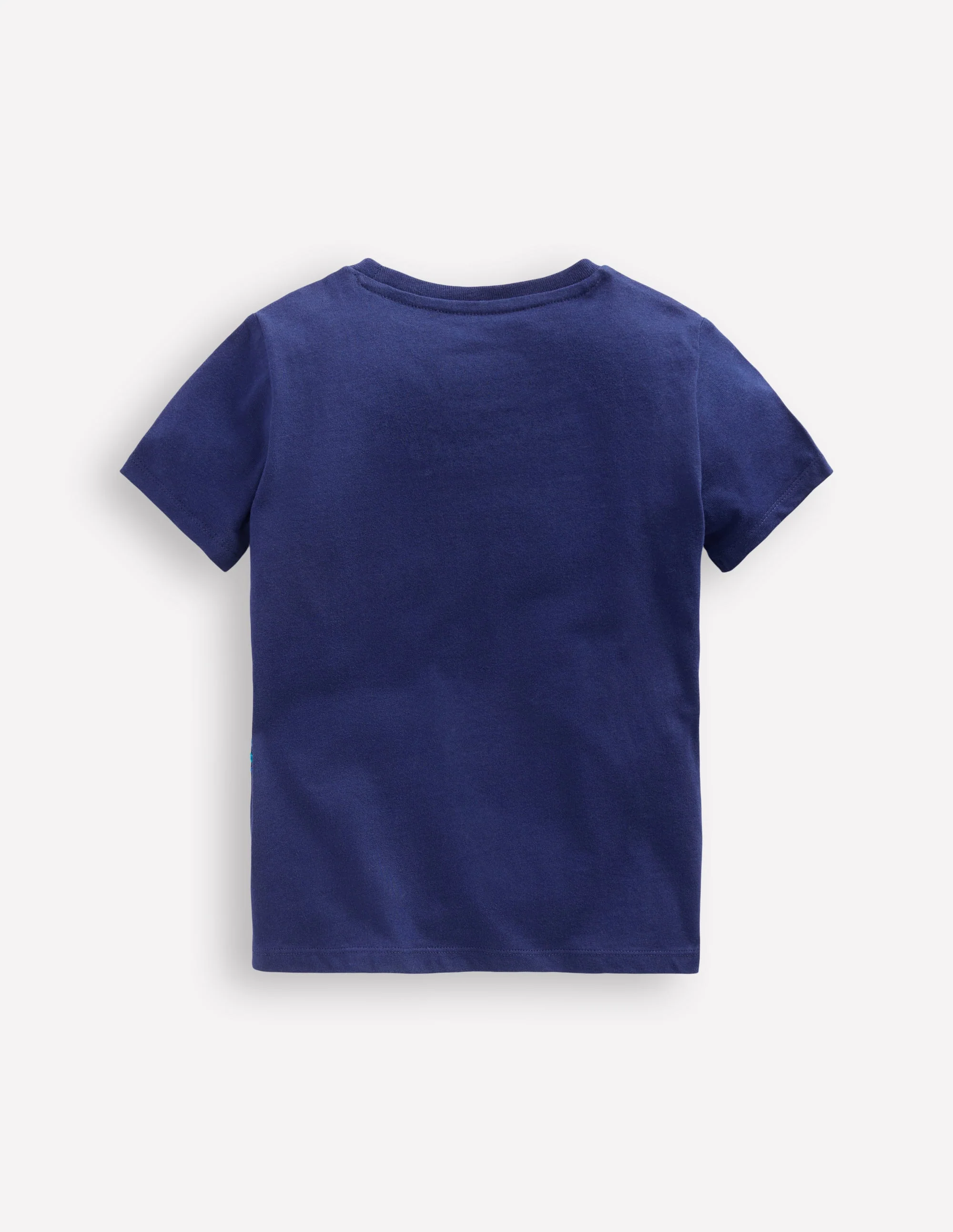 T-Shirt mit Kreuzstich-Mittelalterliches Blau Hai - Image 2