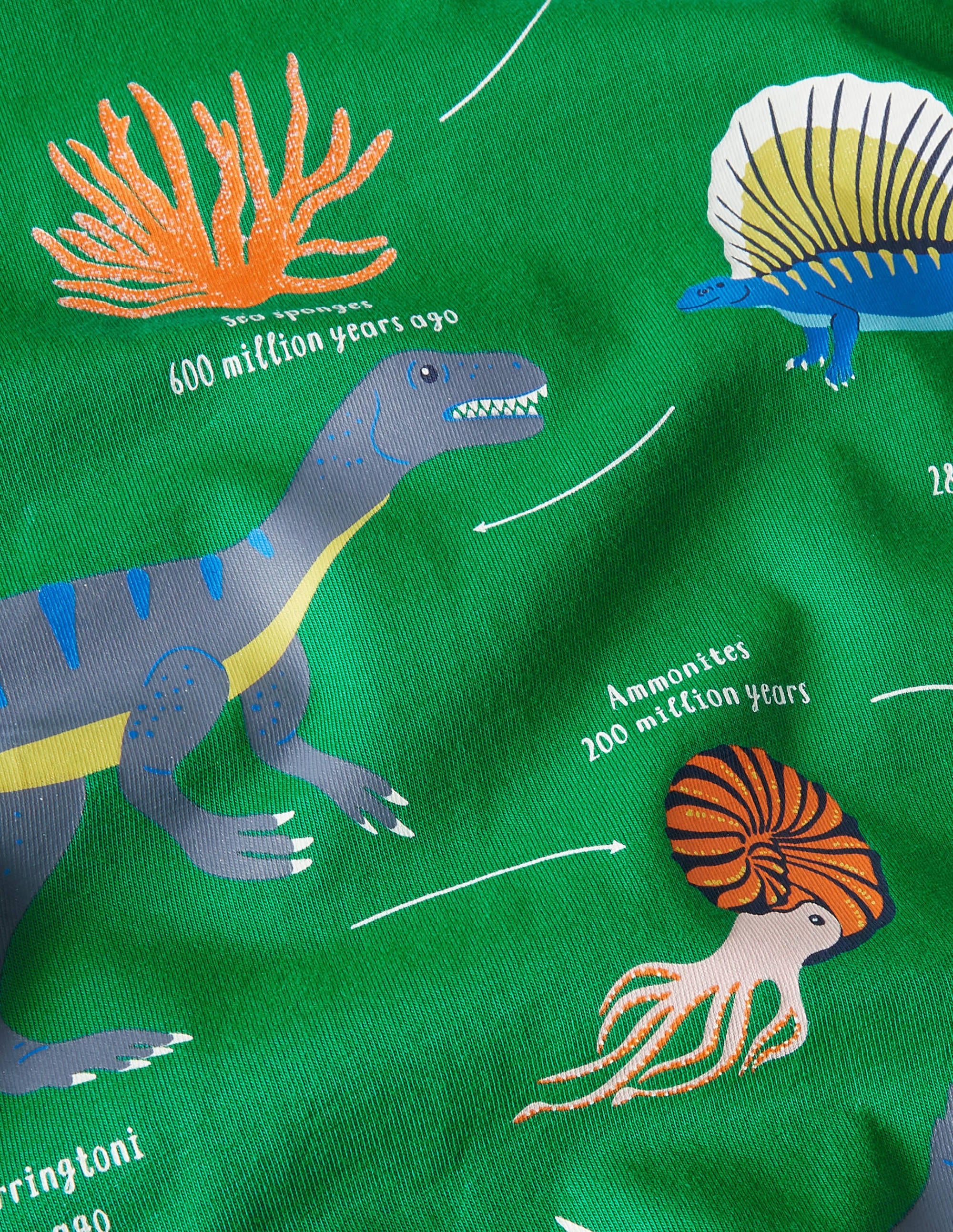 T-Shirt mit lehrreichem Motiv-Schottengrün, Dinosaurier - Image 3