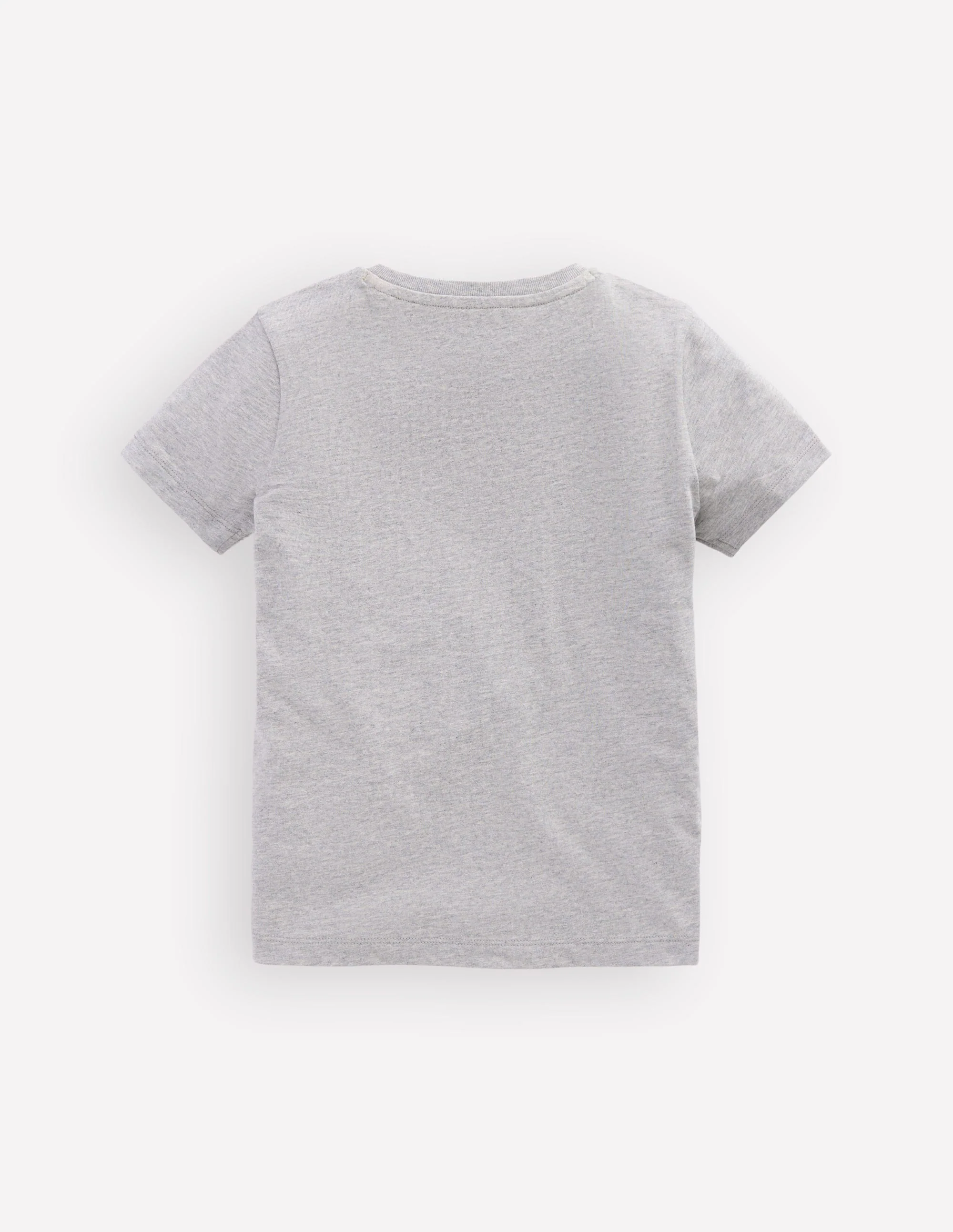 T-Shirt mit Linienstich-Grau meliert Fußballschuhe - Image 4