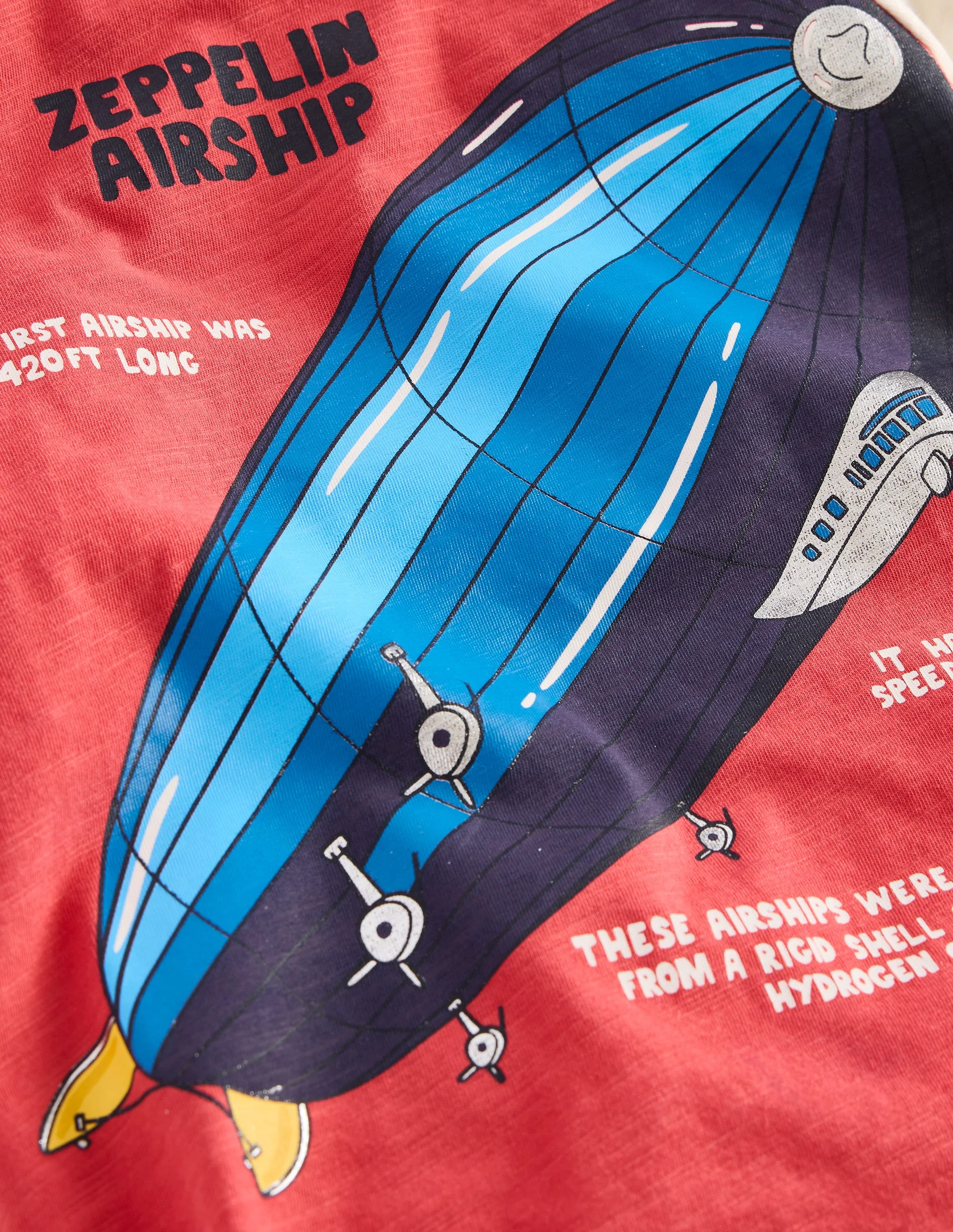 T-Shirt mit Logodruck und Raglanärmeln-Kirschtomate Zepplin Luftschiff - Image 3