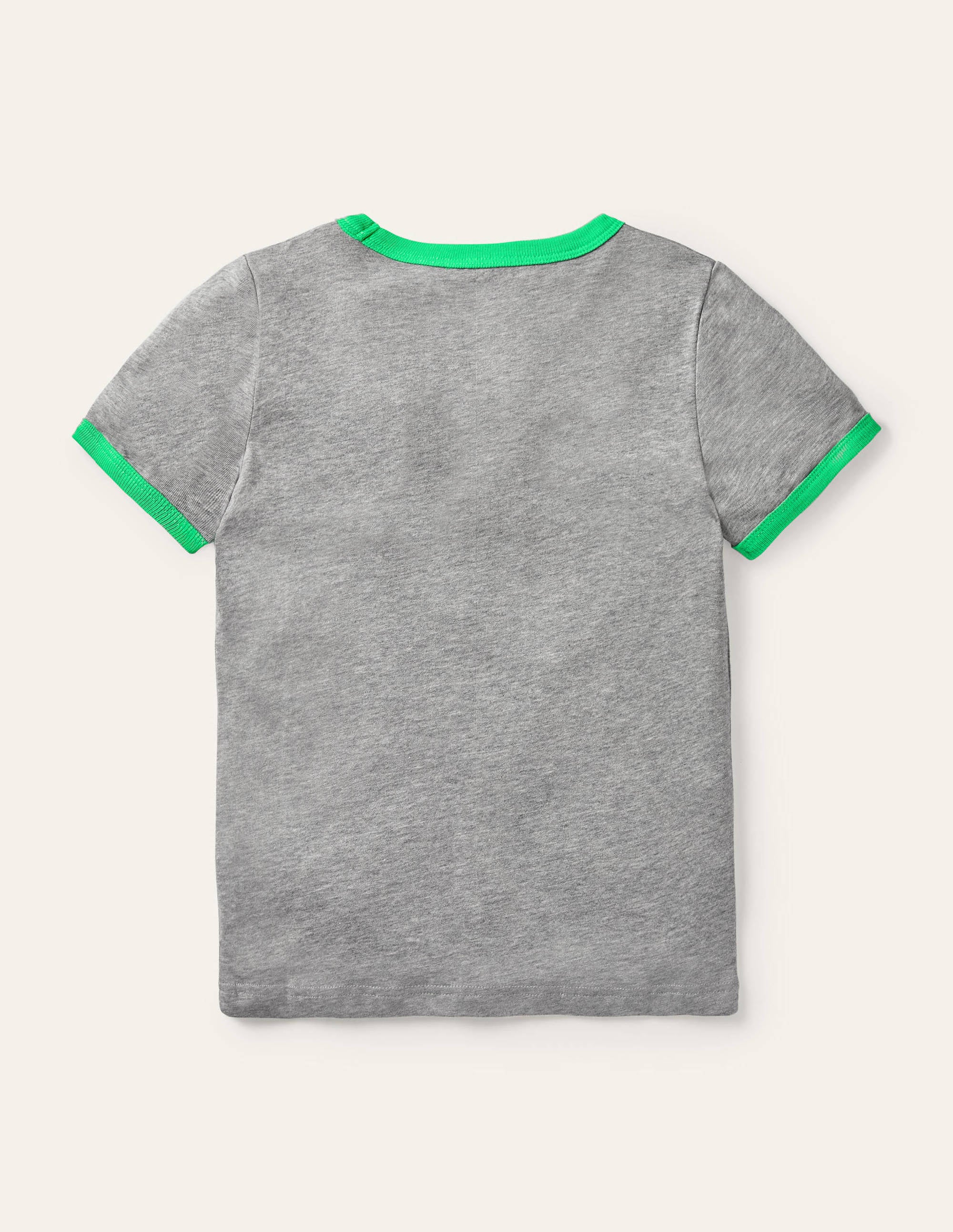 T-Shirt mit Motiv-Grau Meliert, Go Green - Image 2