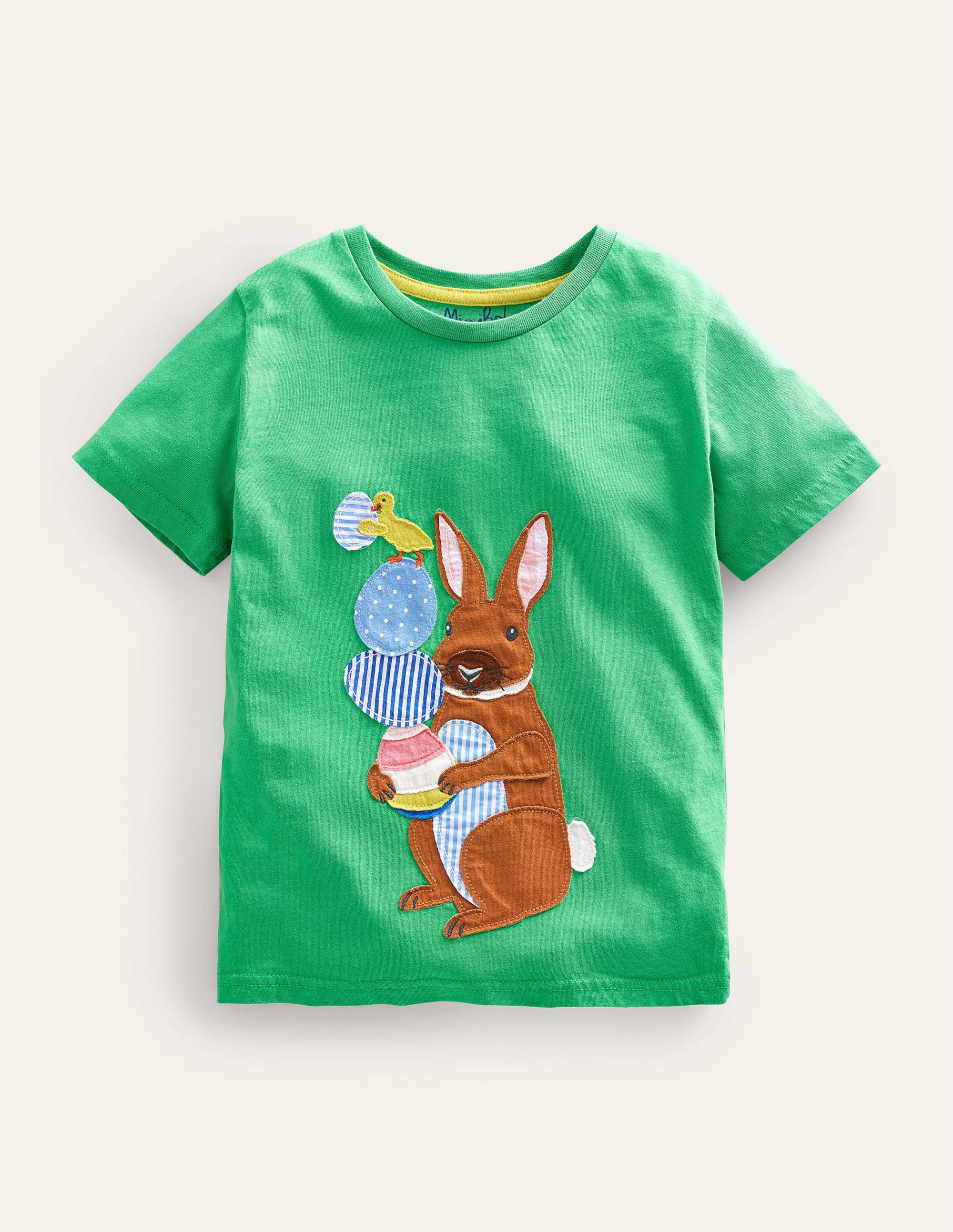 T-Shirt mit Osterapplikation-Aloe-Vera-Grün, Ostern