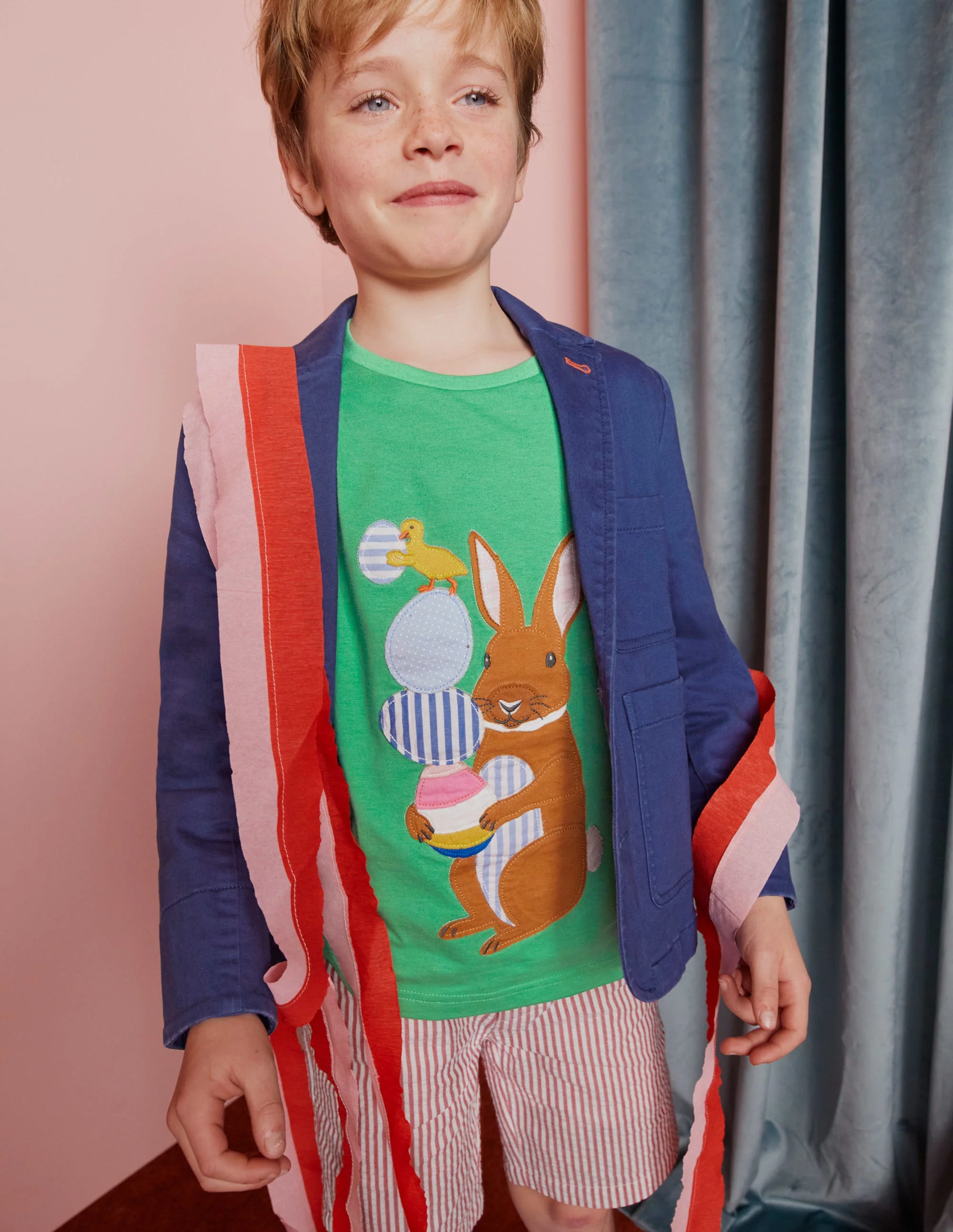 T-Shirt mit Osterapplikation-Aloe-Vera-Grün, Ostern - Image 4