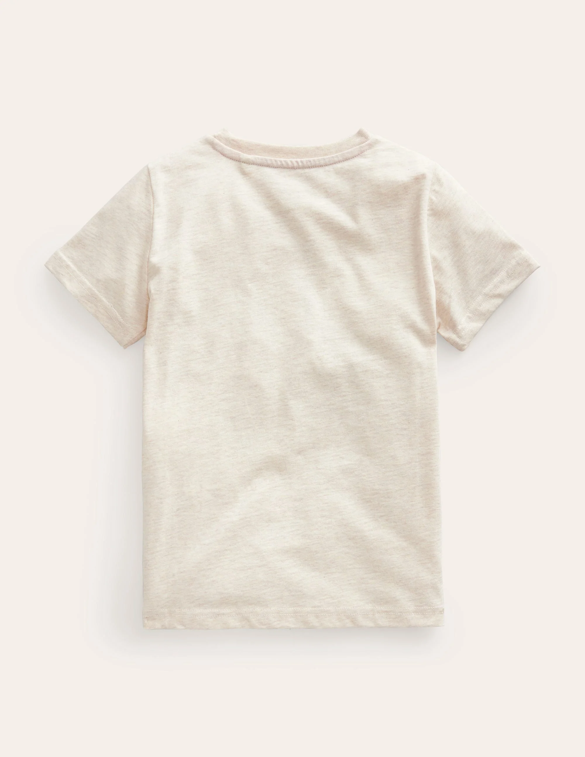 T-Shirt mit Paddelbrett-Druck-Haferbeige - Image 2
